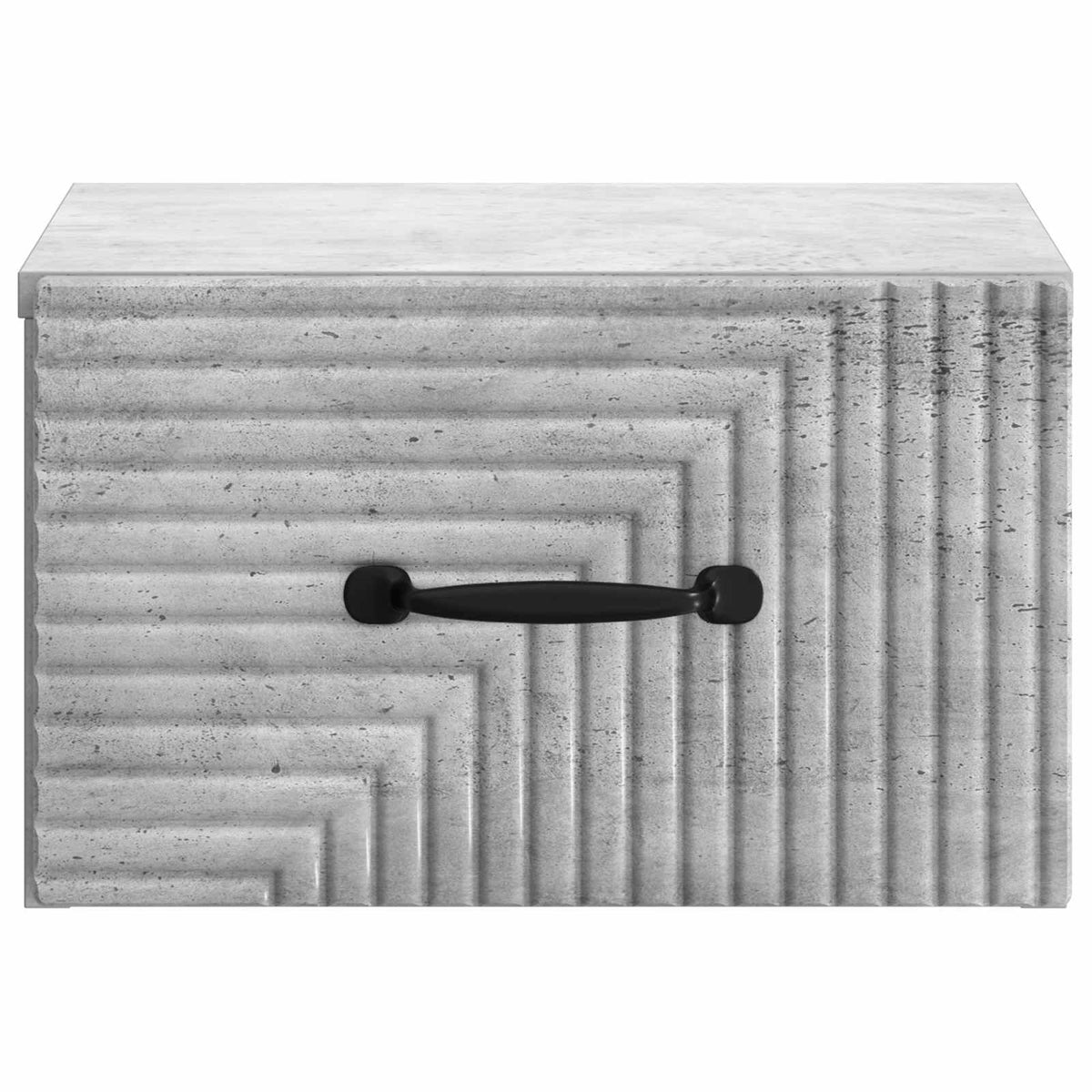Wandmontierter Nachttisch 2 Stk. Betongrau 34,5 x 33 x 20 cm