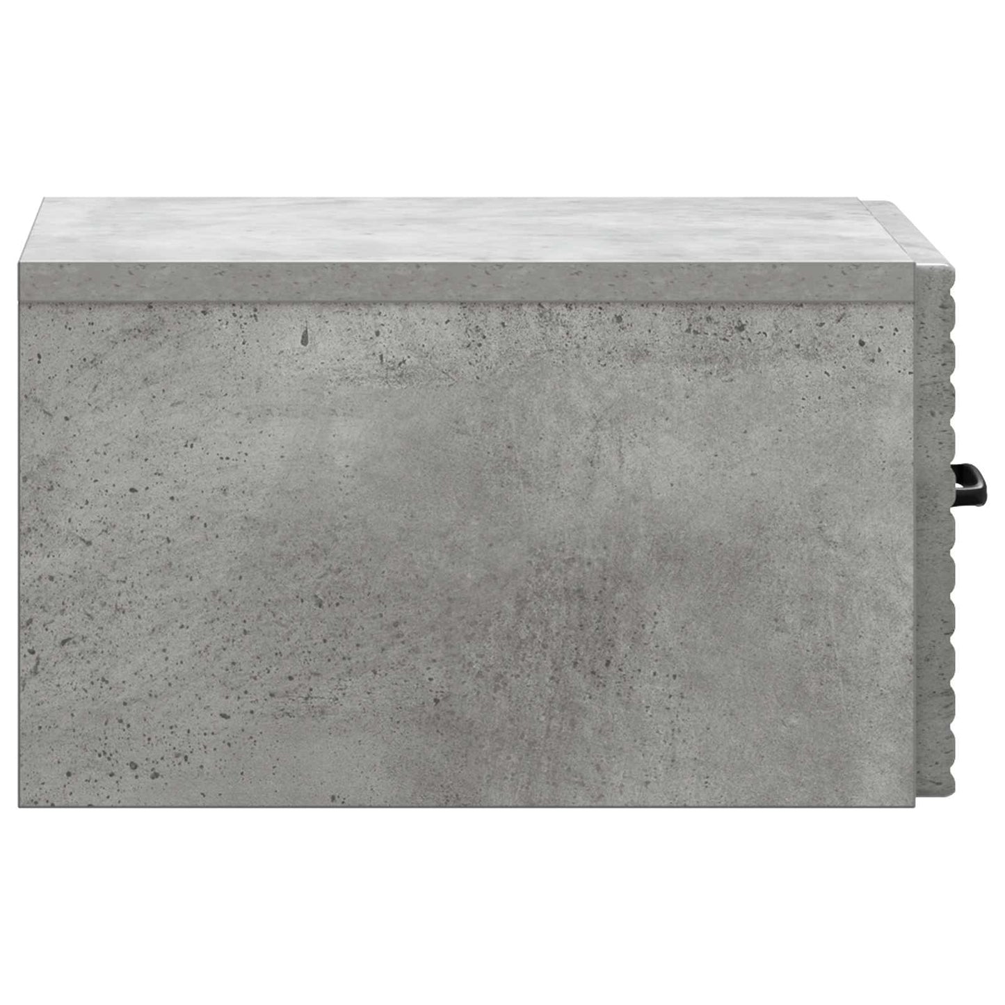 Wandmontierter Nachttisch 2 Stk. Betongrau 34,5 x 33 x 20 cm