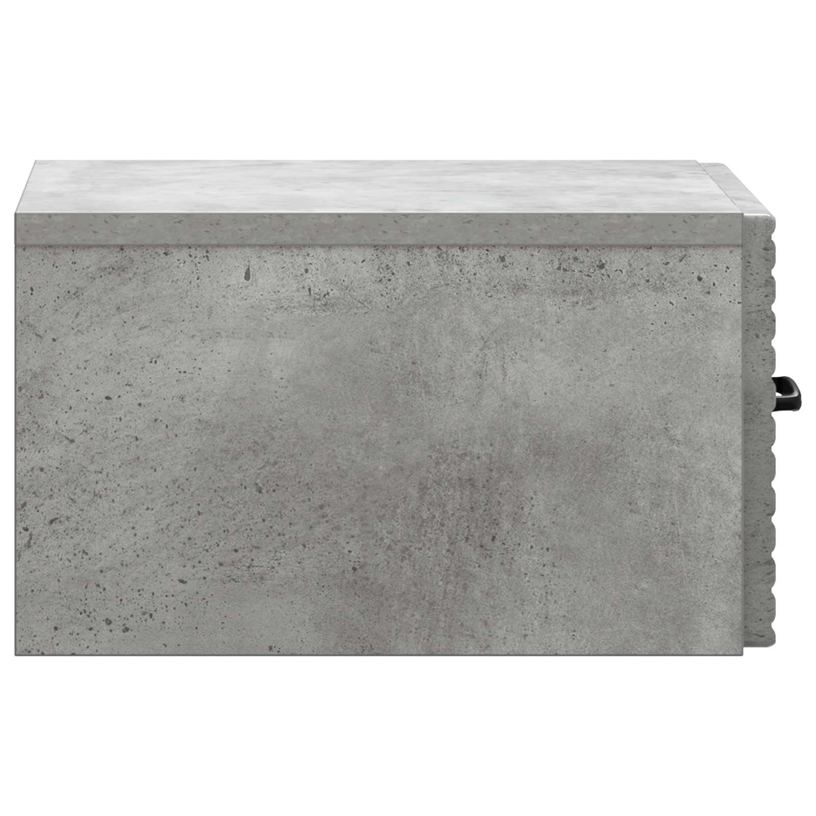 Wandmontierter Nachttisch 2 Stk. Betongrau 34,5 x 33 x 20 cm