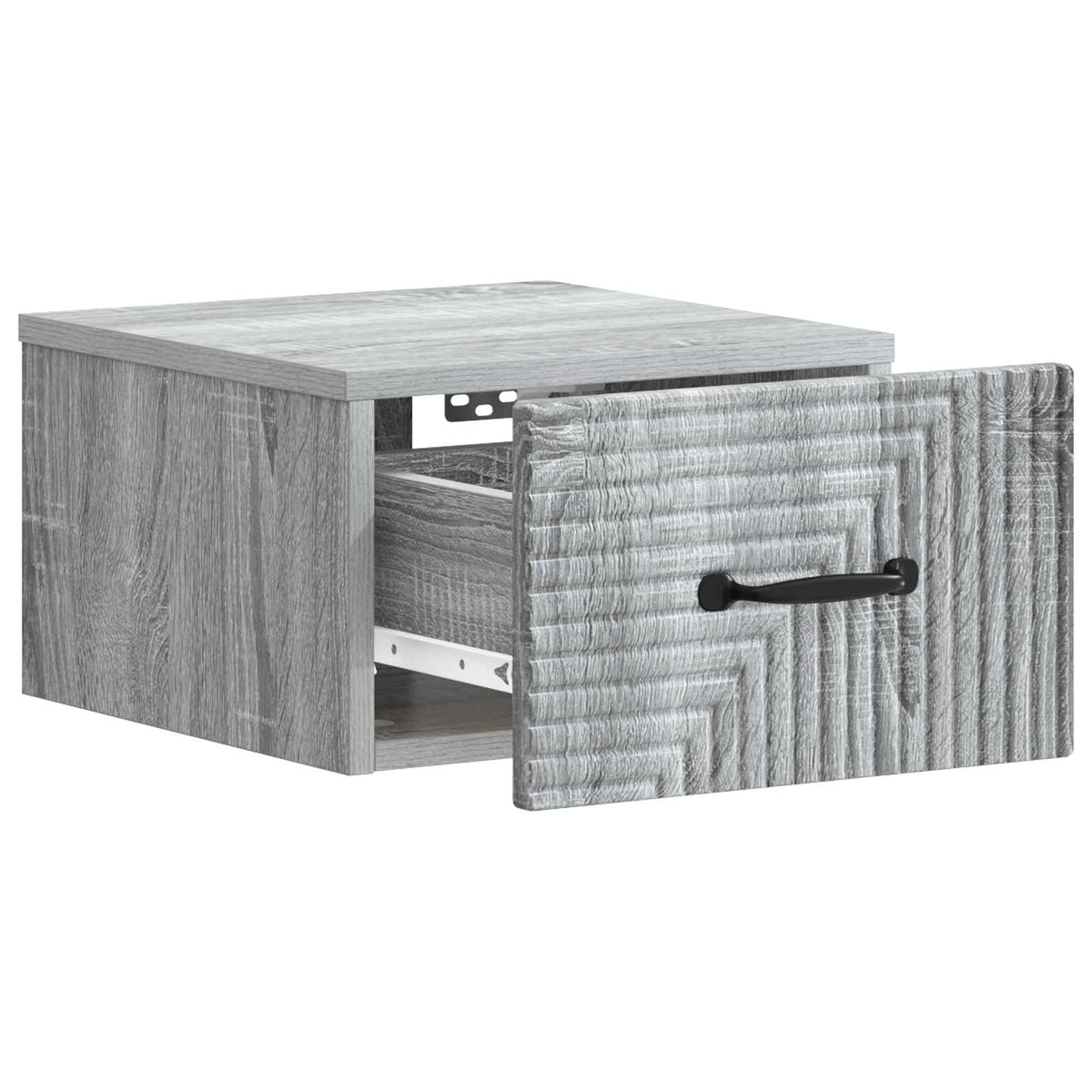 Wandmontierter Nachttisch 2 Stk. Sonoma-Grau 34,5 x 33 x 20 cm