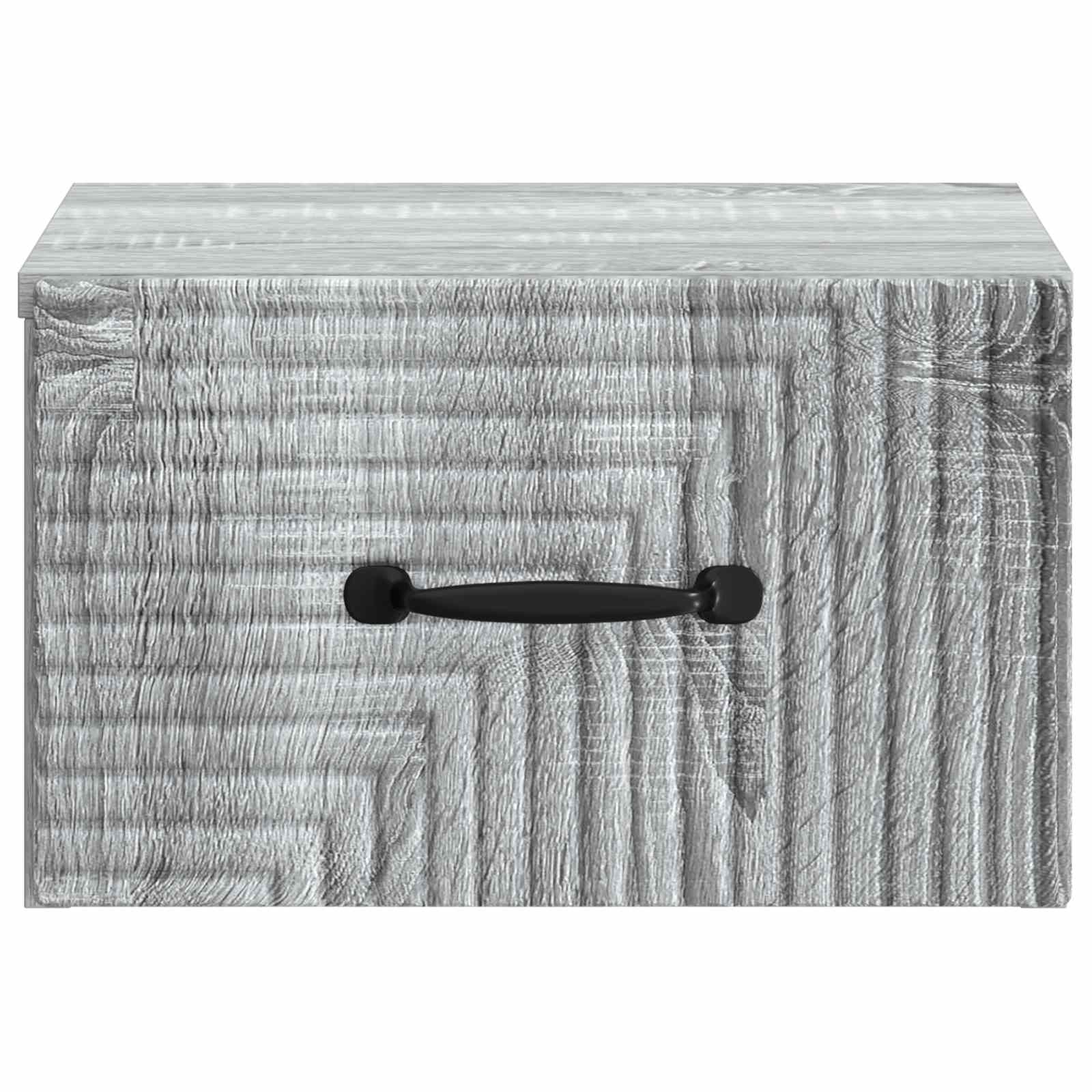 Wandmontierter Nachttisch 2 Stk. Sonoma-Grau 34,5 x 33 x 20 cm