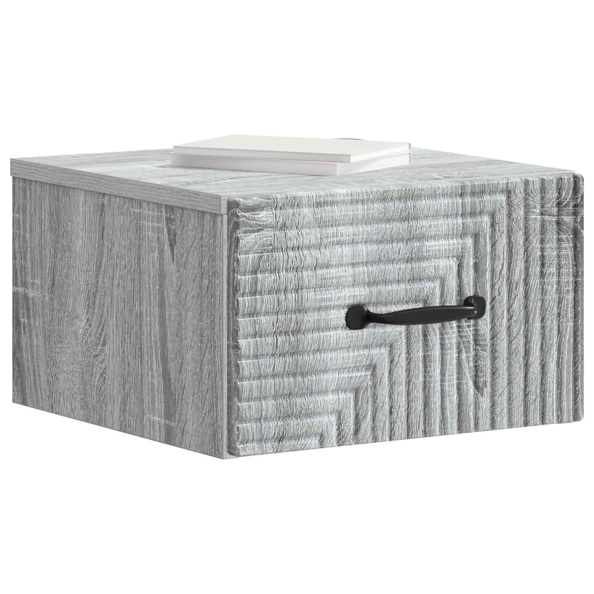 Wandmontierter Nachttisch 2 Stk. Sonoma-Grau 34,5 x 33 x 20 cm