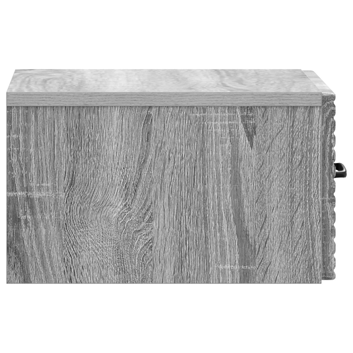 Wandmontierter Nachttisch 2 Stk. Sonoma-Grau 34,5 x 33 x 20 cm