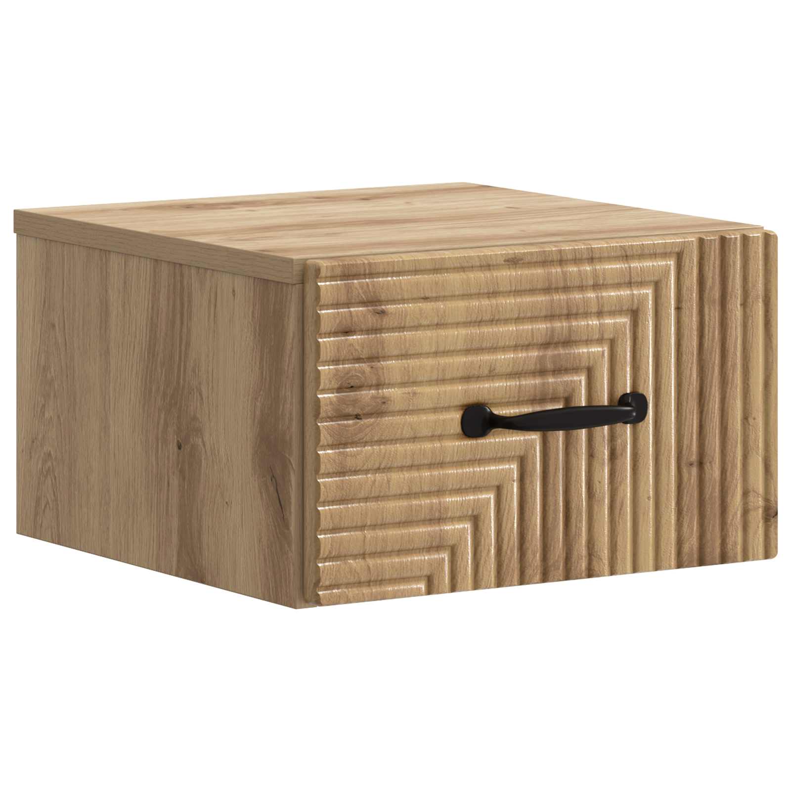 Wandmontierter Nachttisch 2 stk. Artisan-Eiche