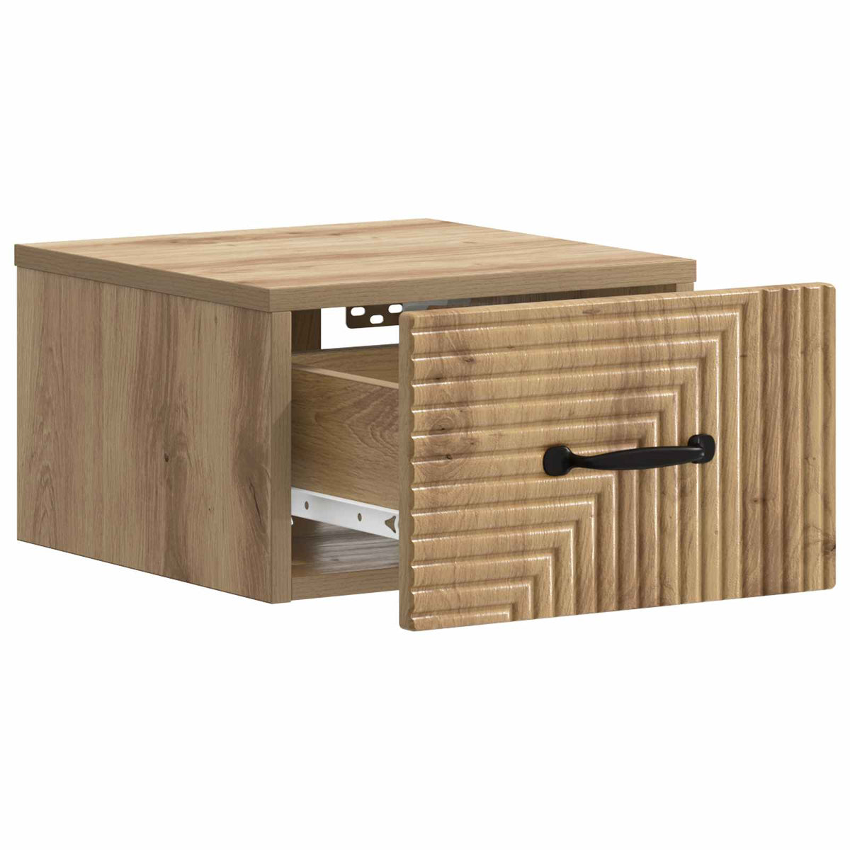 Wandmontierter Nachttisch 2 stk. Artisan-Eiche