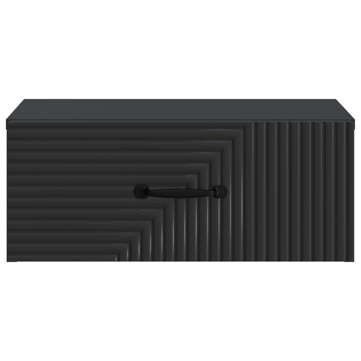 Wandmontierter Nachttisch 2 Stk. Schwarz 49 x 34,5 x 20 cm