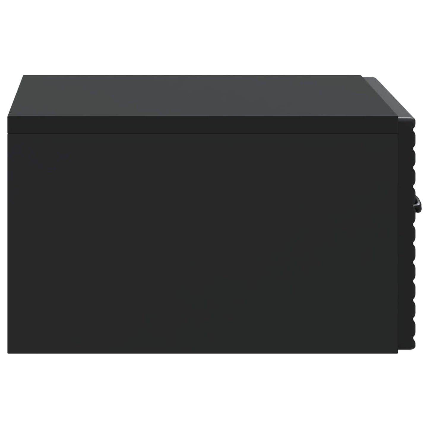 Wandmontierter Nachttisch 2 Stk. Schwarz 49 x 34,5 x 20 cm