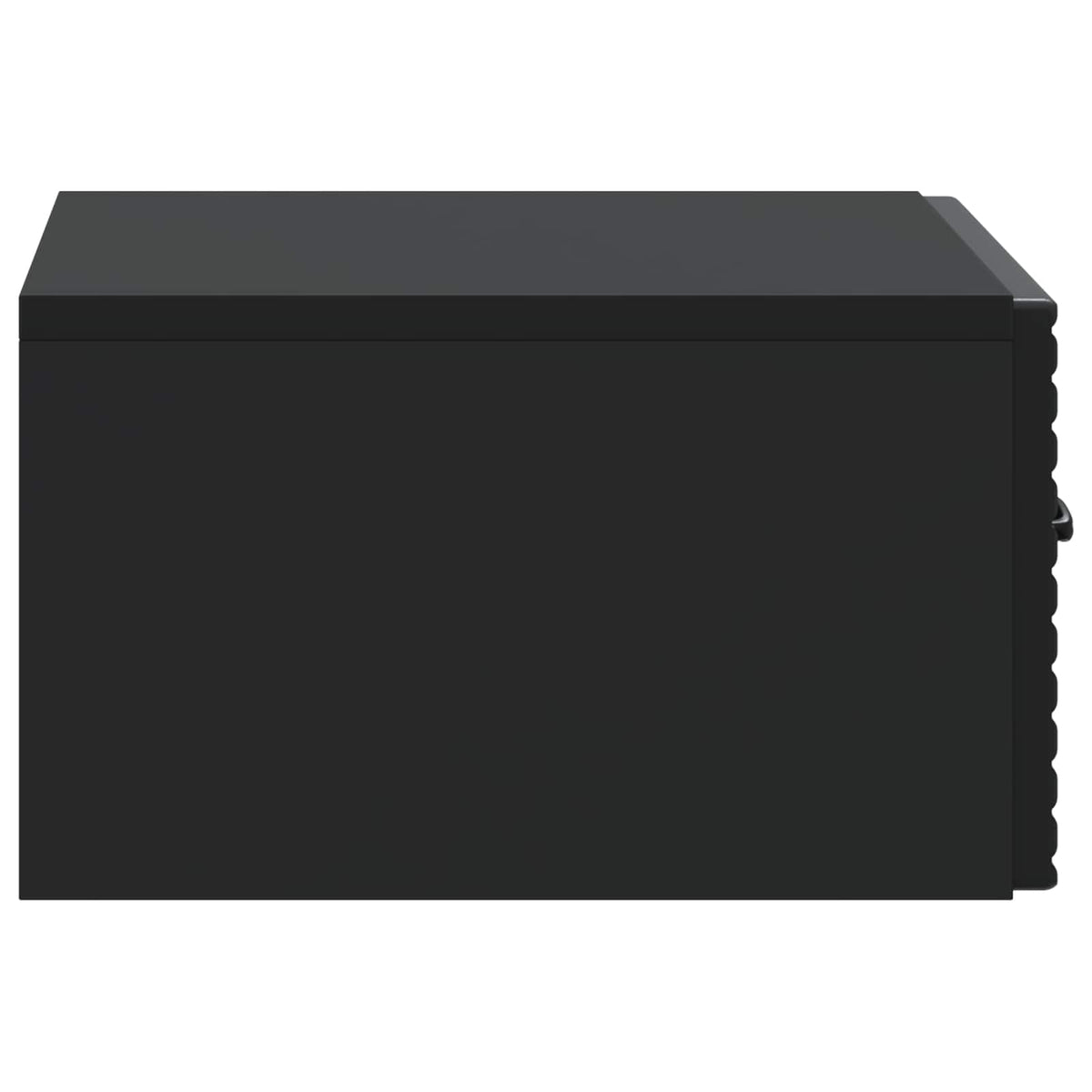 Wandmontierter Nachttisch 2 Stk. Schwarz 49 x 34,5 x 20 cm