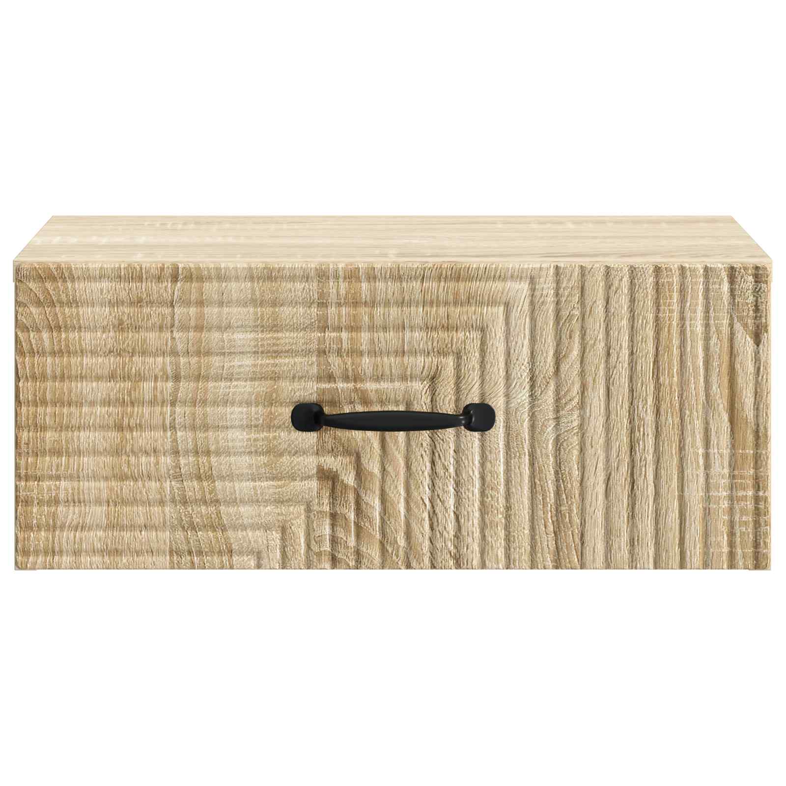 Wandmontierter Nachttisch 2 Stk. Sonoma-Eiche 49 x 34,5 x 20 cm