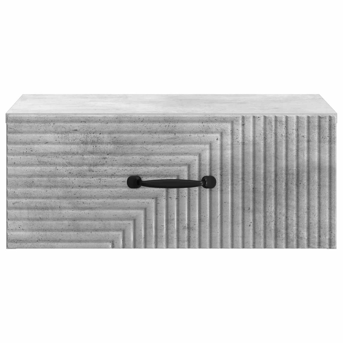 Wandmontierter Nachttisch 2 Stk. Betongrau 49 x 34,5 x 20 cm