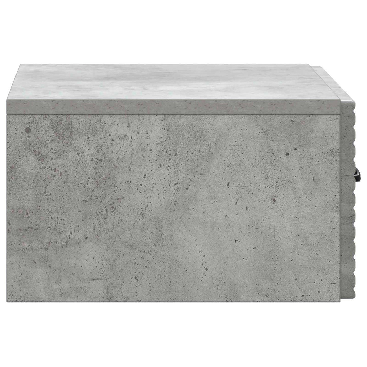Wandmontierter Nachttisch 2 Stk. Betongrau 49 x 34,5 x 20 cm