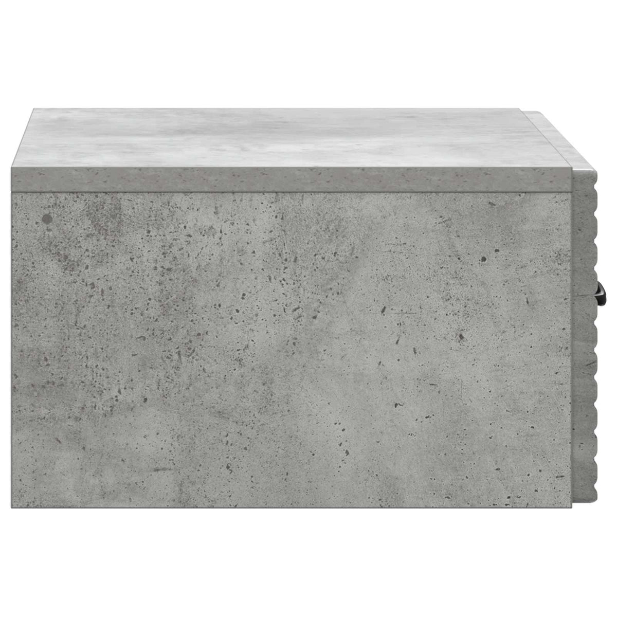 Wandmontierter Nachttisch 2 Stk. Betongrau 49 x 34,5 x 20 cm