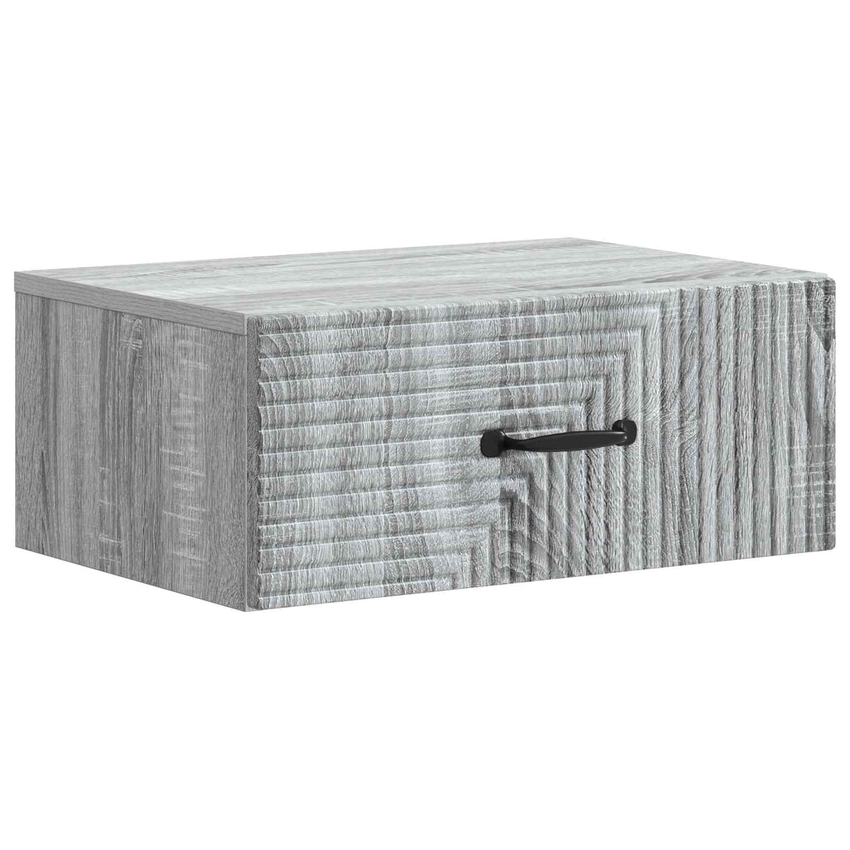 Wandmontierter Nachttisch 2 Stk. Sonoma-Grau 49 x 34,5 x 20 cm