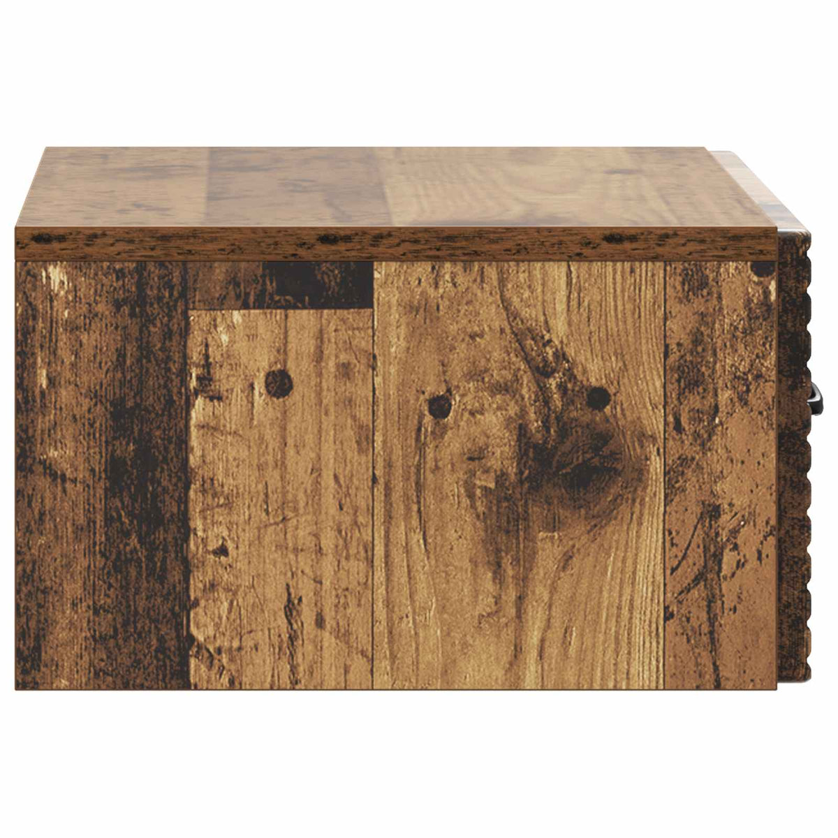 Wandmontierter Nachttisch 2 Stk. Altholz 49 x 34,5 x 20 cm