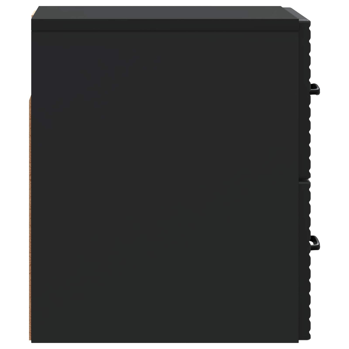 Wandmontierter Nachttisch 2 stk. Schwarz 34,5 x 33 x 40 cm