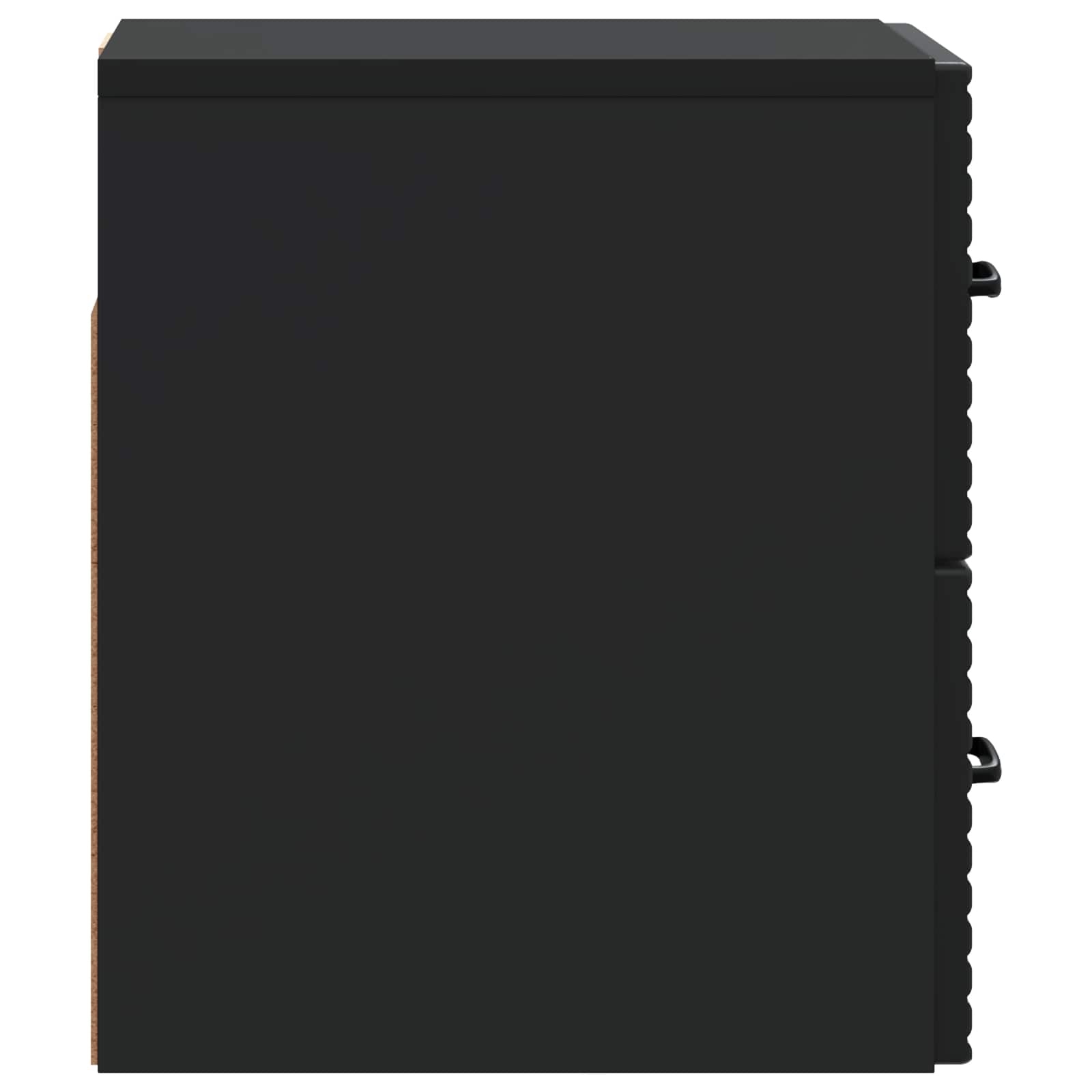 Wandmontierter Nachttisch 2 stk. Schwarz 34,5 x 33 x 40 cm