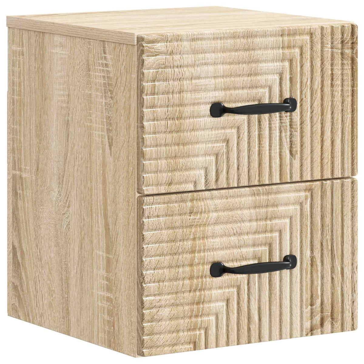 Wandmontierter Nachttisch Sonoma-Eiche 34,5 x 33 x 40 cm