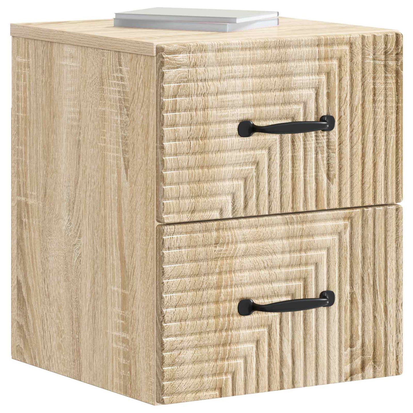 Wandmontierter Nachttisch Sonoma-Eiche 34,5 x 33 x 40 cm
