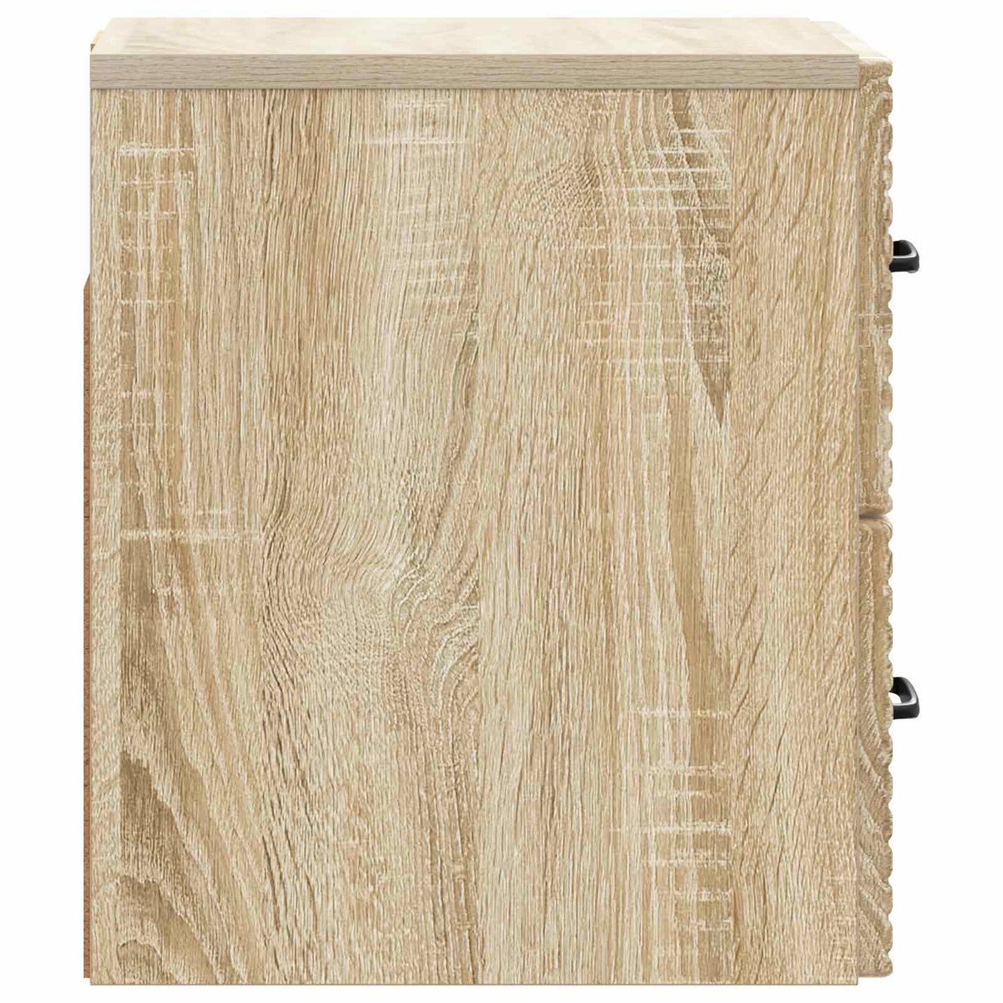 Wandmontierter Nachttisch 2 stk. Sonoma-Eiche 34,5 x 33 x 40 cm