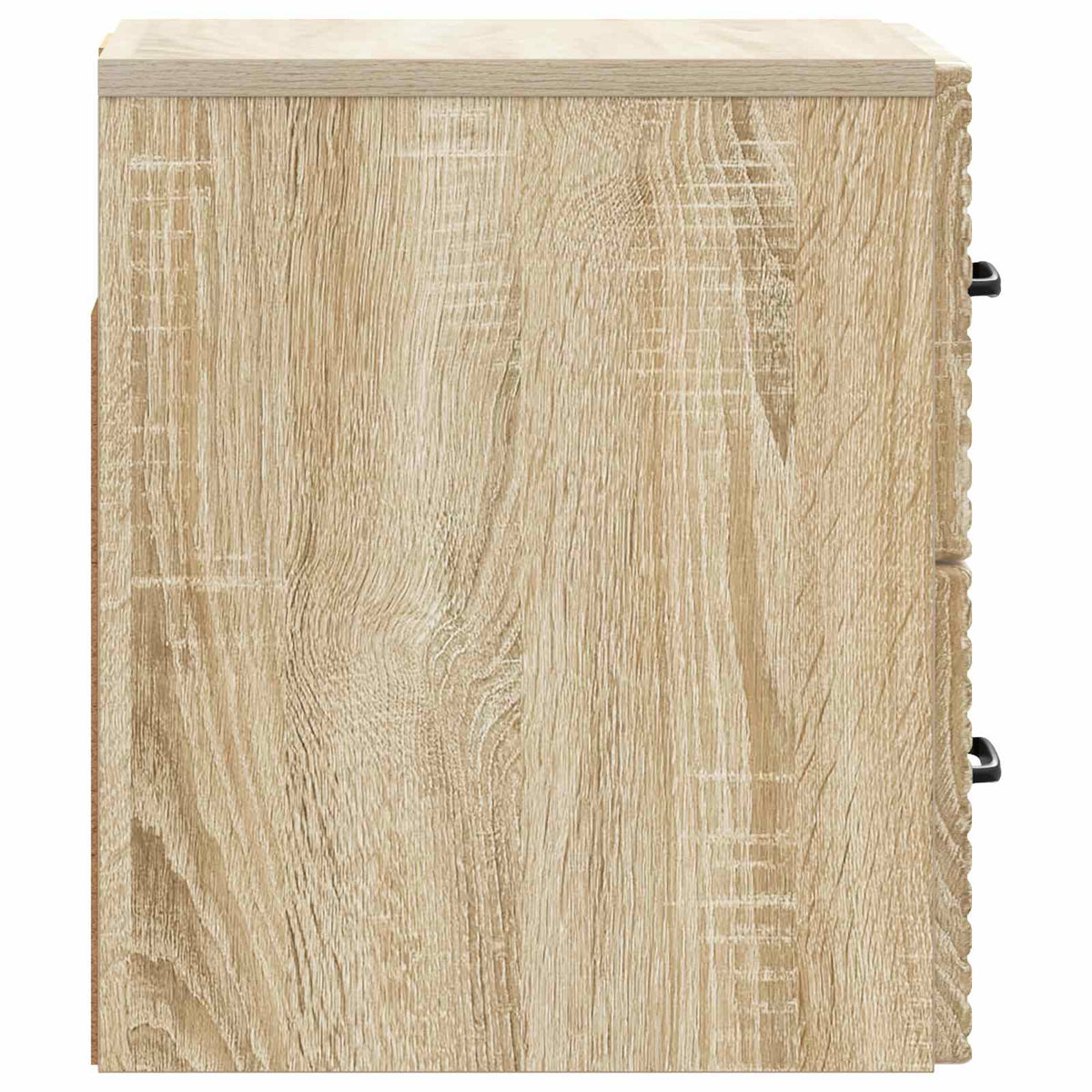 Wandmontierter Nachttisch 2 stk. Sonoma-Eiche 34,5 x 33 x 40 cm