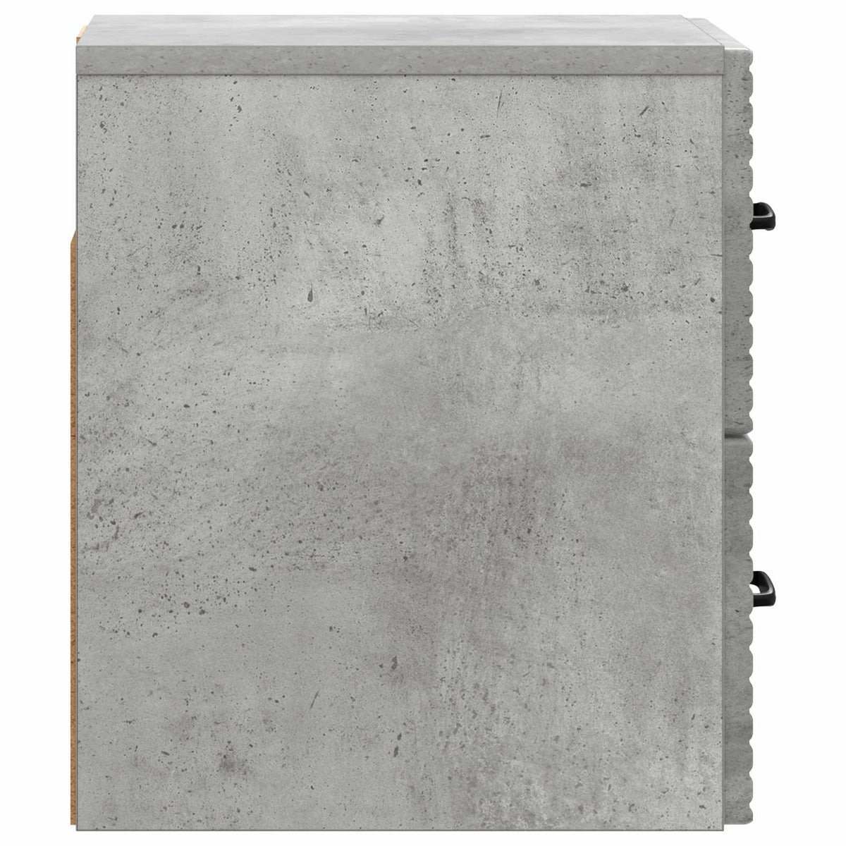 Wandmontierter Nachttisch 2 stk. Betongrau 34,5 x 33 x 40 cm