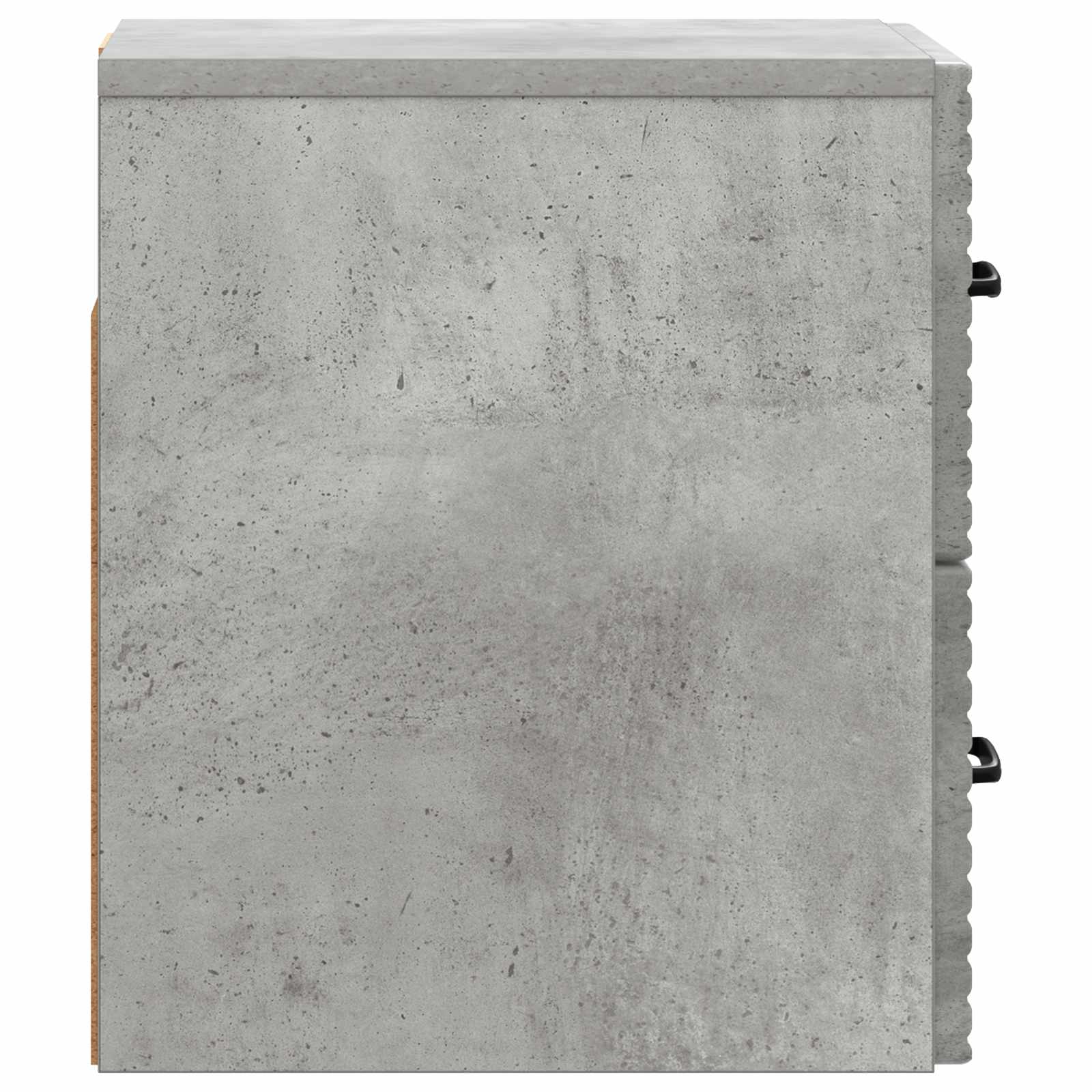 Wandmontierter Nachttisch 2 stk. Betongrau 34,5 x 33 x 40 cm