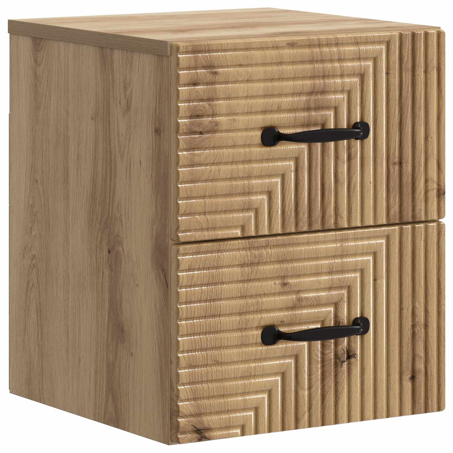 Wandmontierter Nachttisch 2 stk. Artisan-Eiche