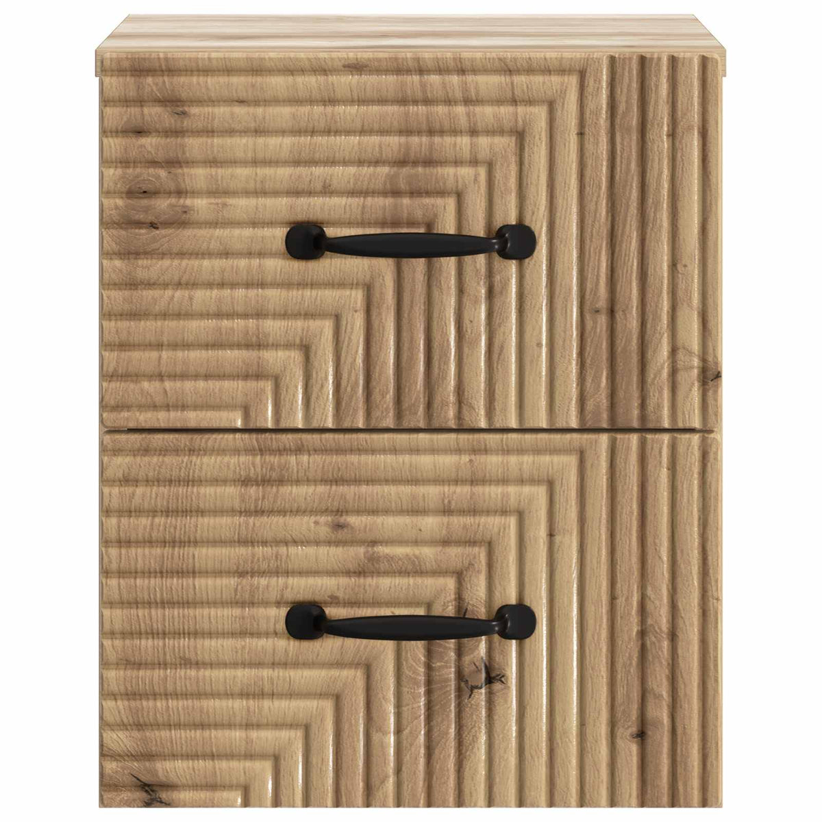 Wandmontierter Nachttisch 2 stk. Artisan-Eiche