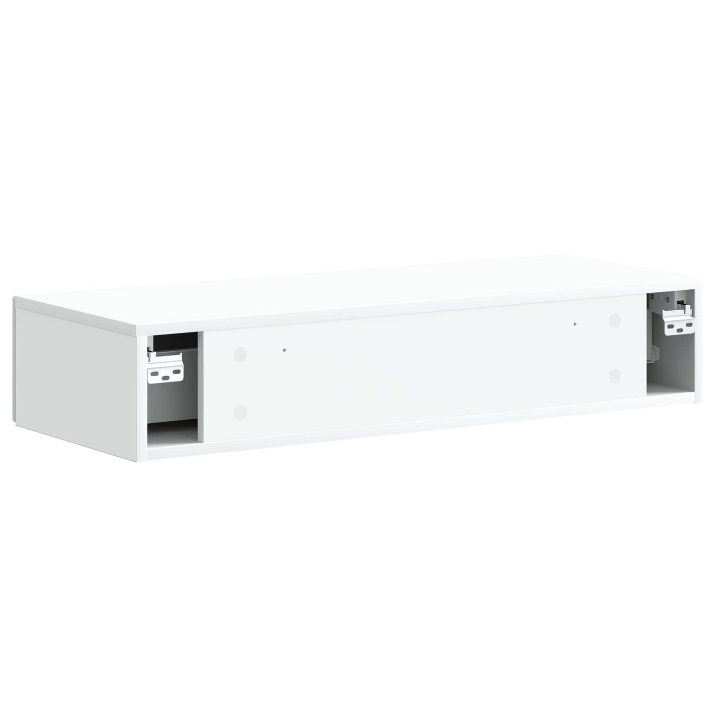 Wandmontierter Beistelltisch Weiß 87,5 x 34,5 x 17 cm