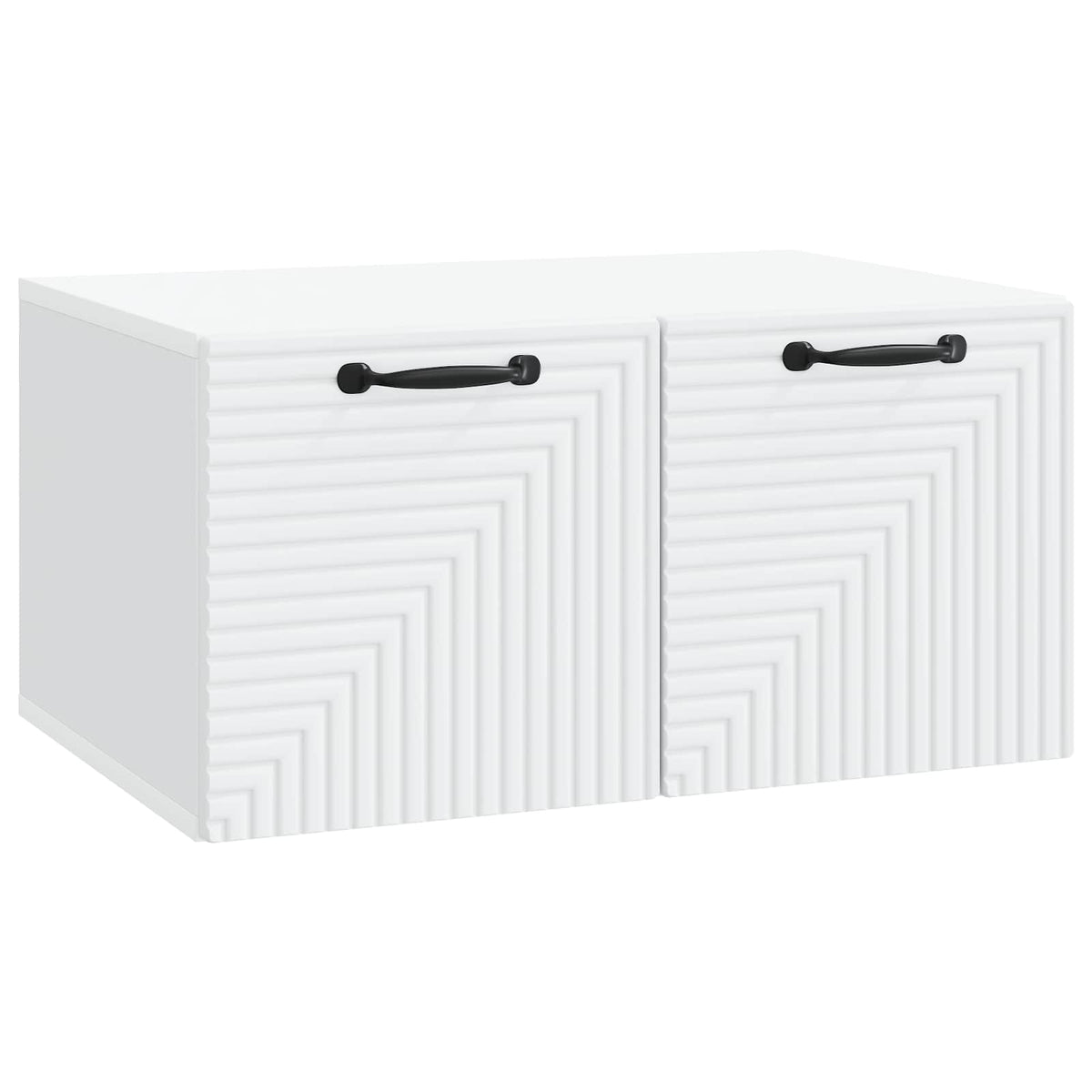 Wandmontierter TV-Schrank Weiß 59,5 x 41 x 30 cm Holzwerkstoff