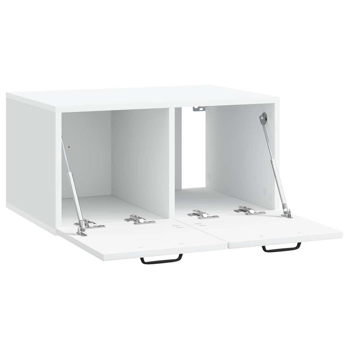 Wandmontierter TV-Schrank Weiß 59,5 x 41 x 30 cm Holzwerkstoff