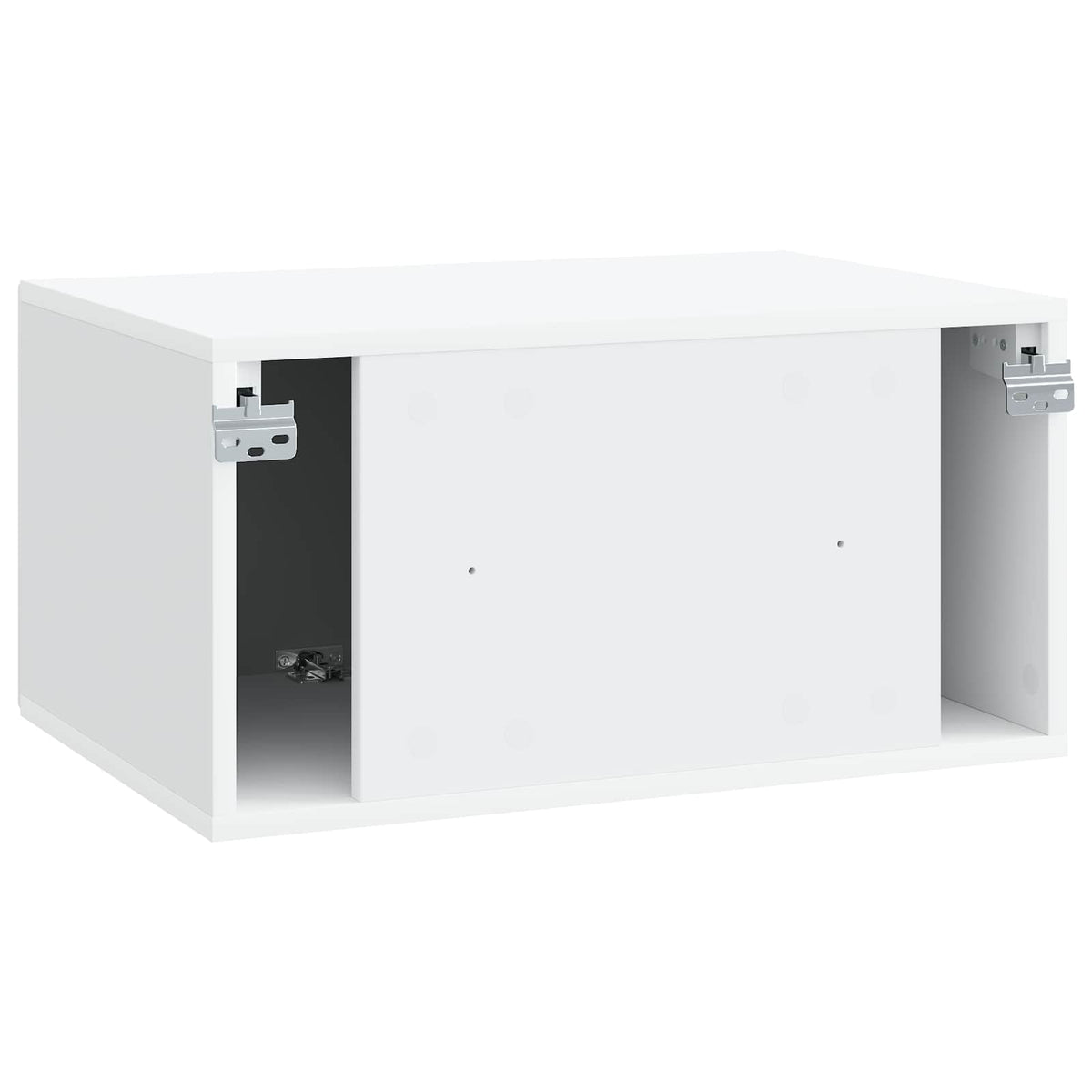 Wandmontierter TV-Schrank Weiß 59,5 x 41 x 30 cm Holzwerkstoff
