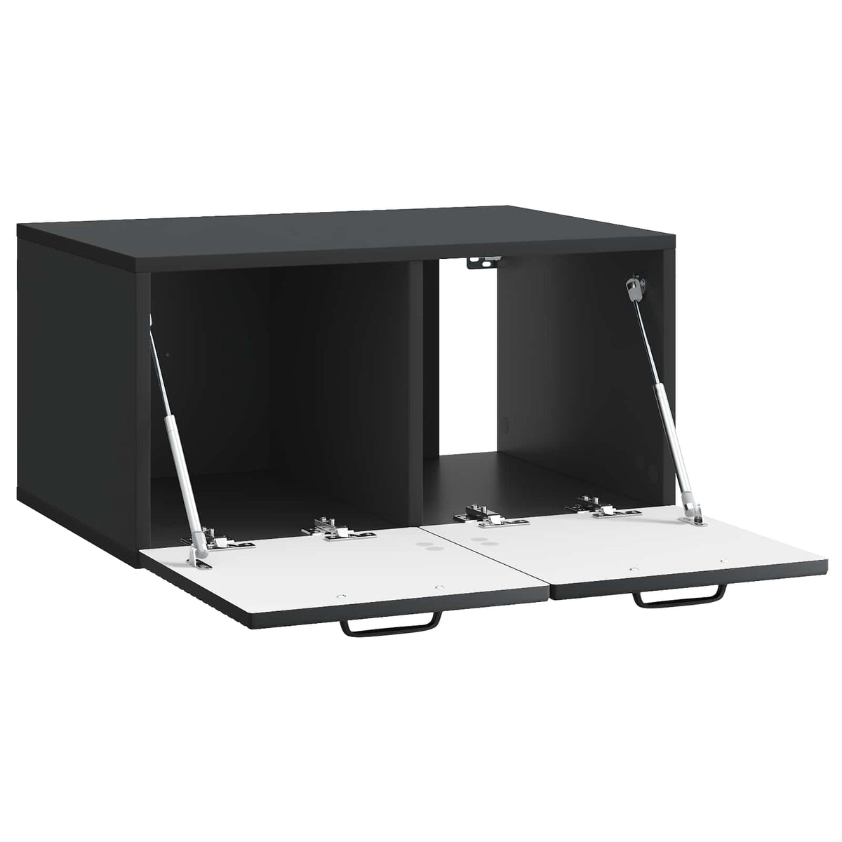 Wandmontierter TV-Schrank Schwarz 59,5 x 41 x 30 cm