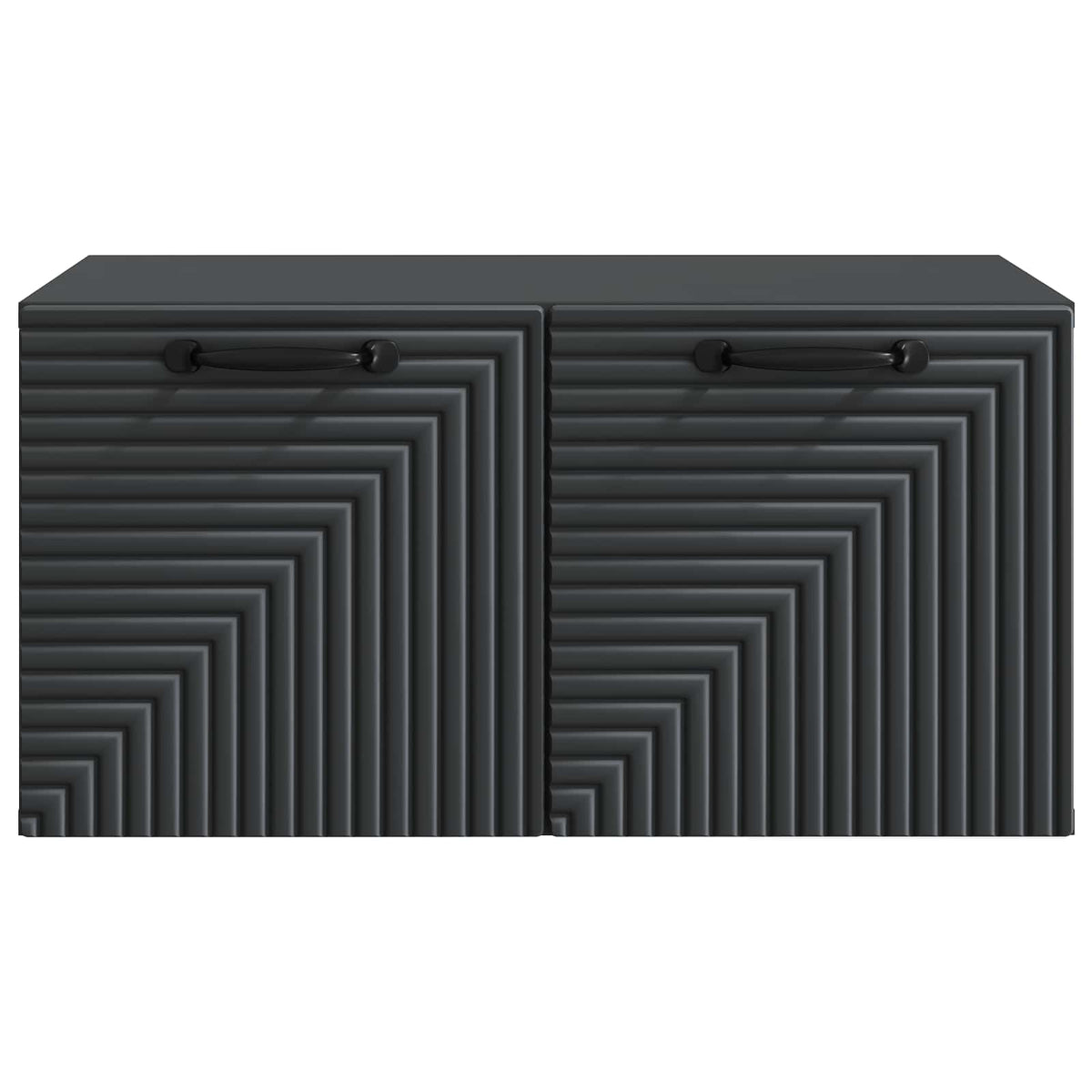 Wandmontierter TV-Schrank Schwarz 59,5 x 41 x 30 cm