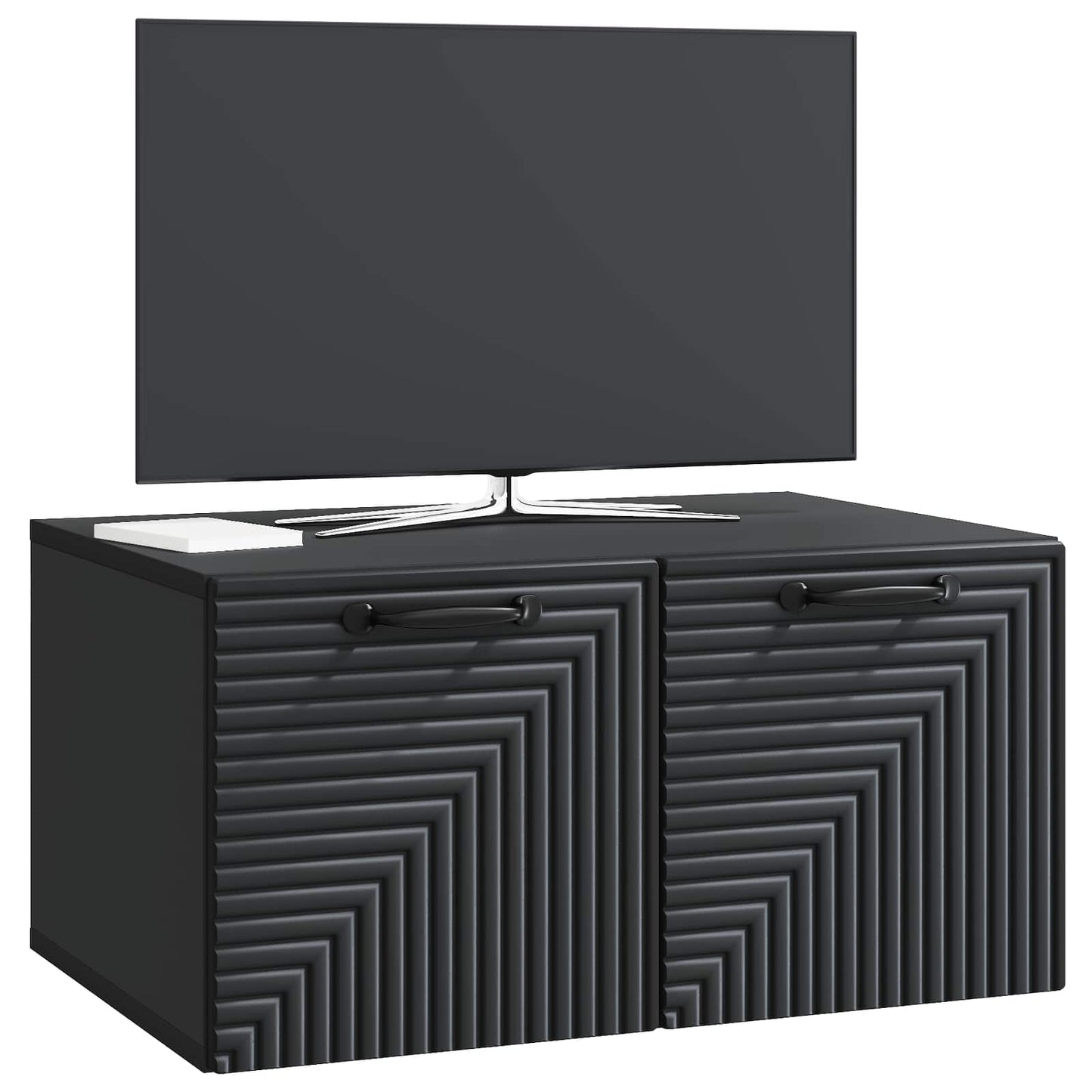 Wandmontierter TV-Schrank Schwarz 59,5 x 41 x 30 cm