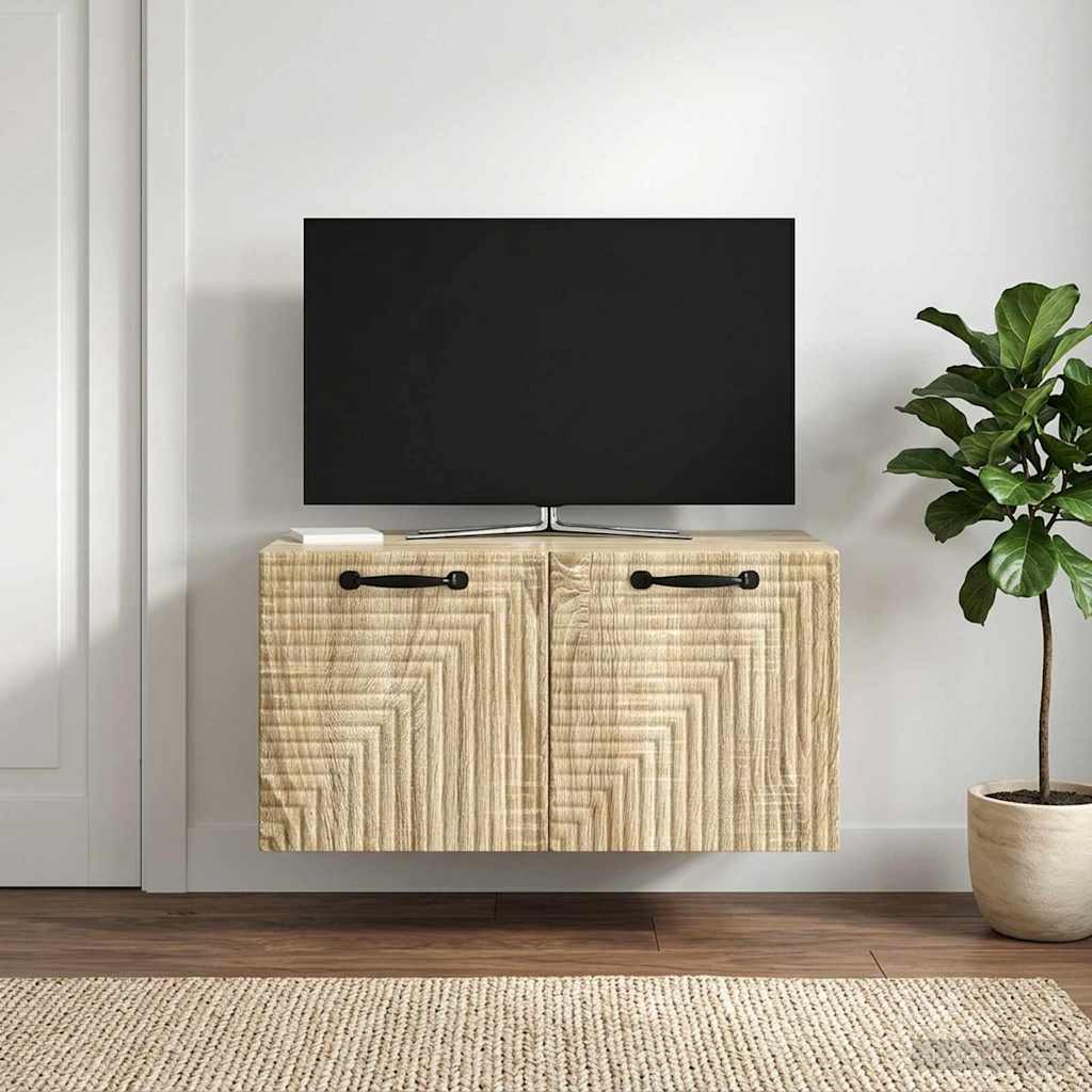 Wandmontierter TV-Schrank Sonoma-Eiche 59,5 x 41 x 30 cm