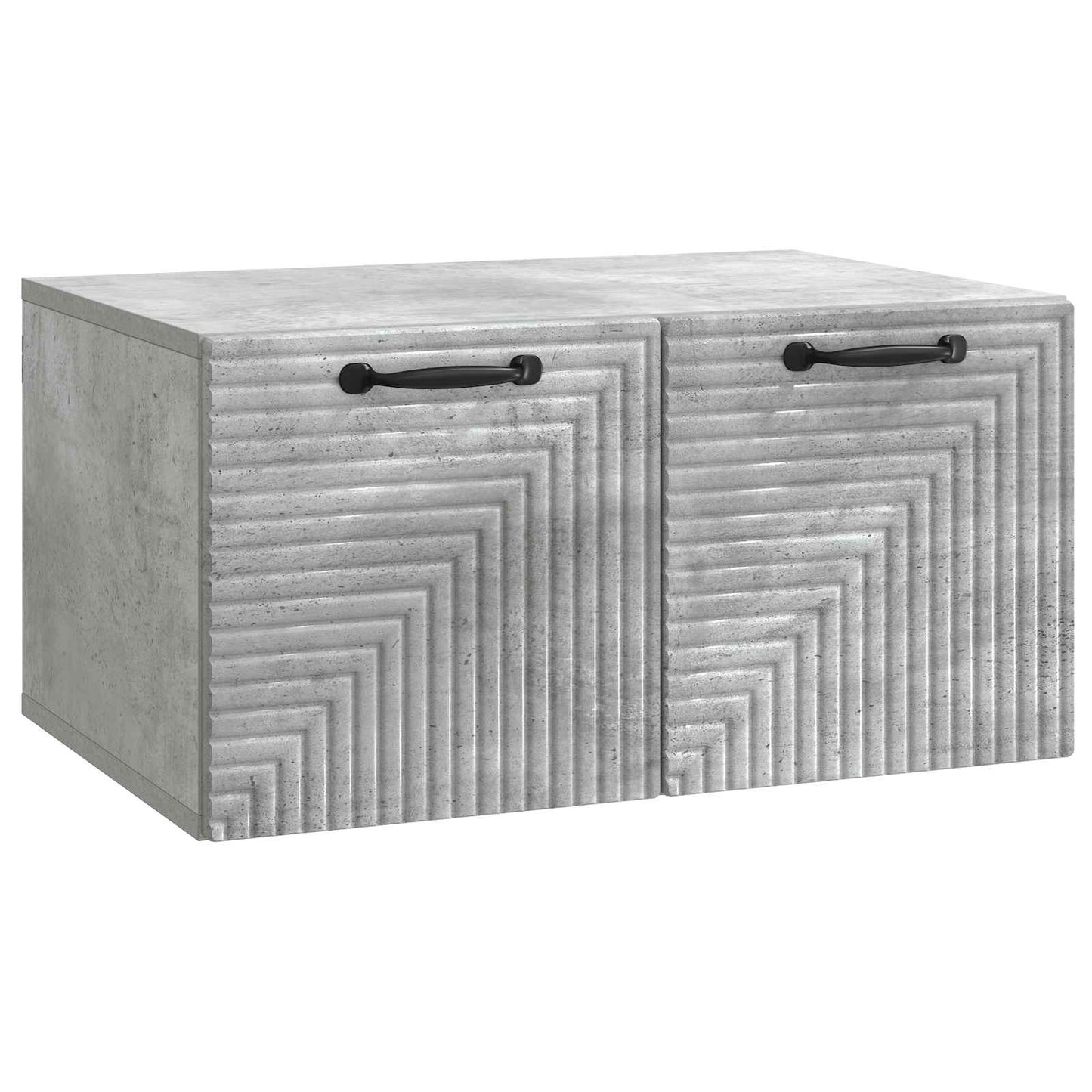 Wandmontierter TV-Schrank Betongrau 59,5 x 41 x 30 cm