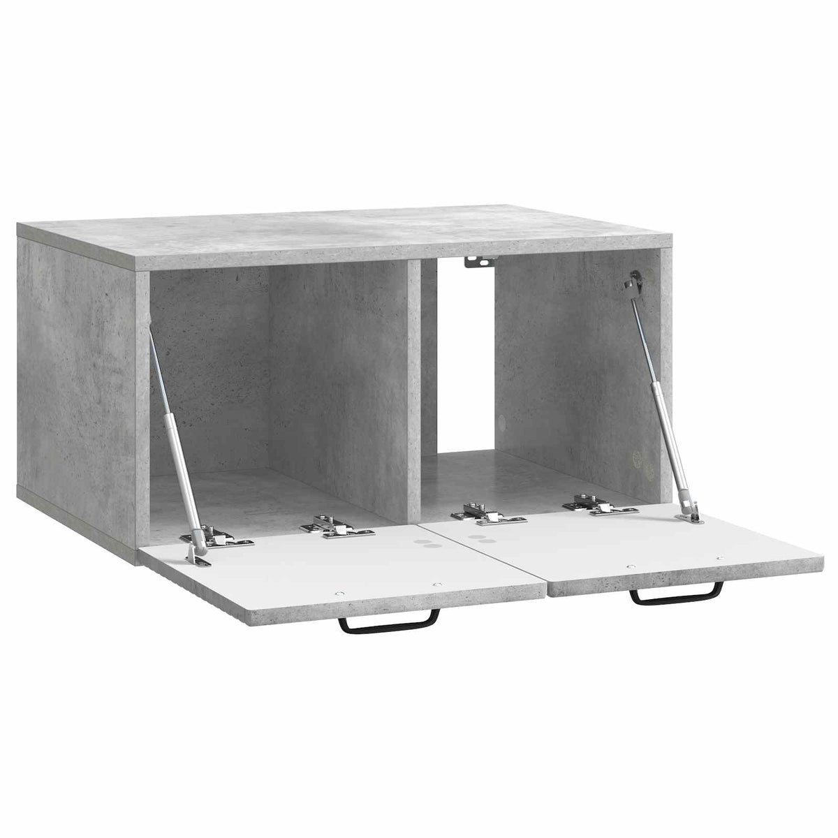 Wandmontierter TV-Schrank Betongrau 59,5 x 41 x 30 cm
