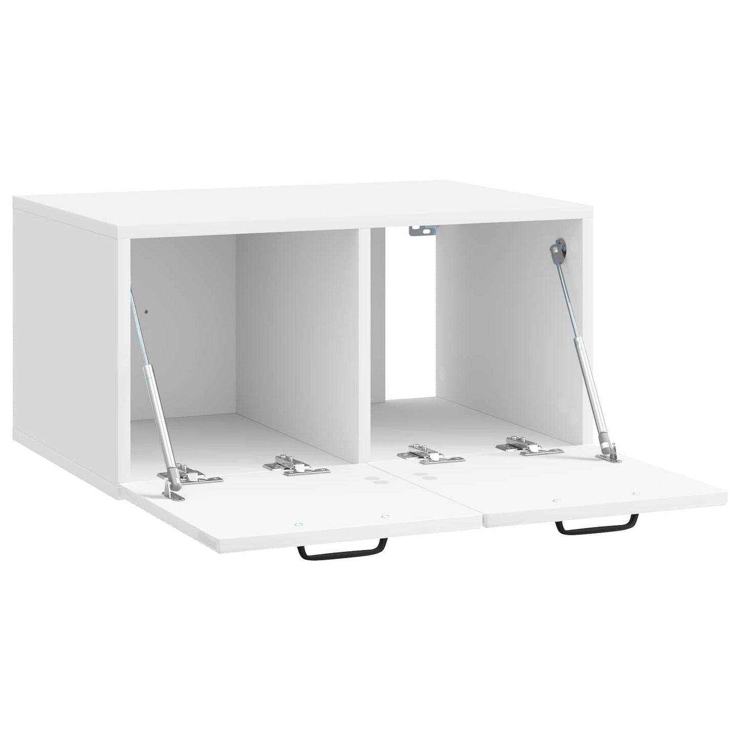 Wandmontierter TV-Schrank Hochglanz Weiß 59,5 x 41 x 30 cm