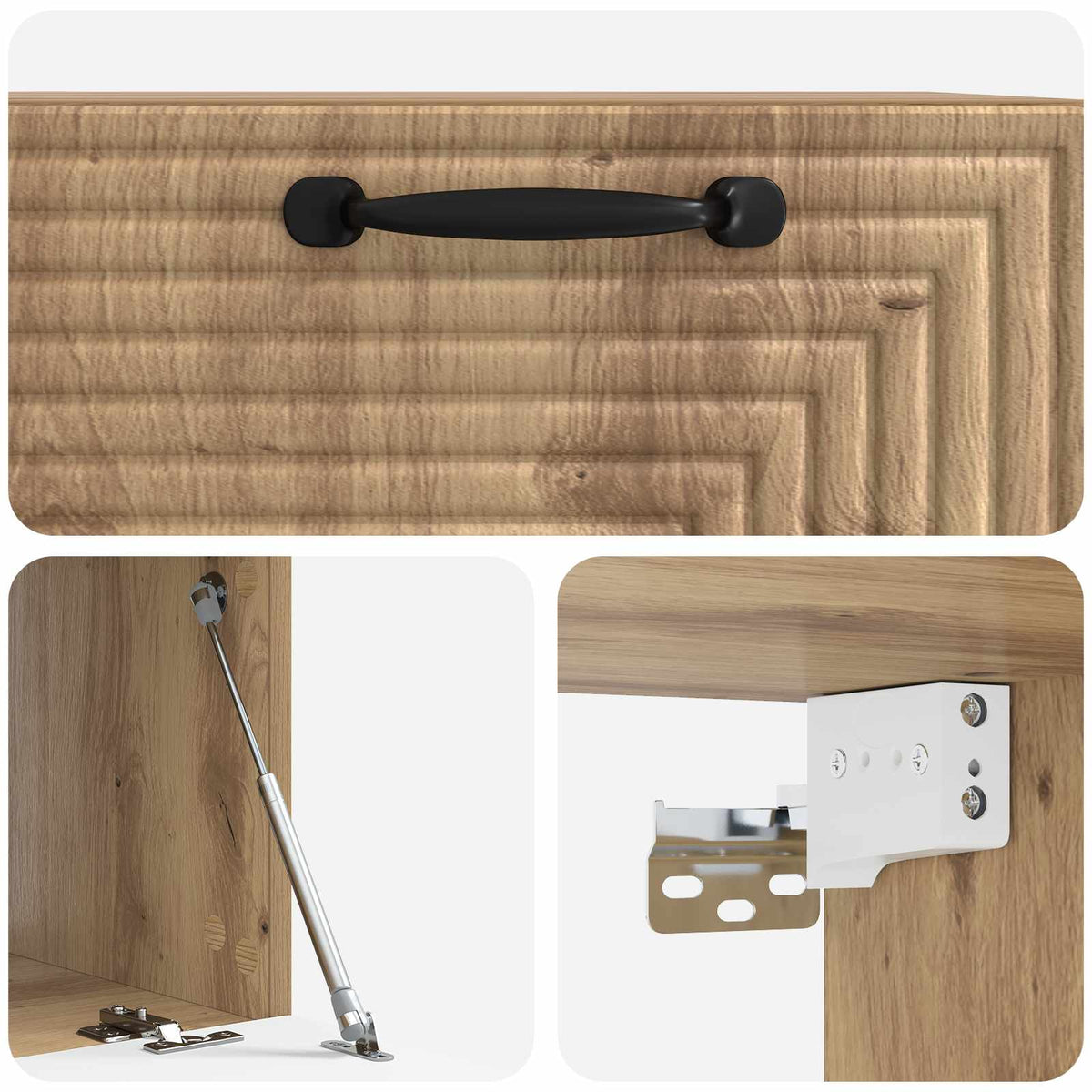 Wandmontierter TV-Schrank 59,5 x 41 x 30 cm Artisan-Eiche