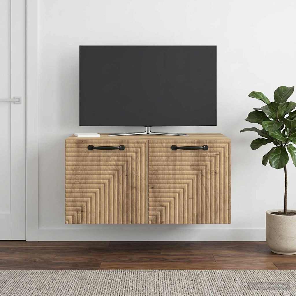 Wandmontierter TV-Schrank 59,5 x 41 x 30 cm Artisan-Eiche