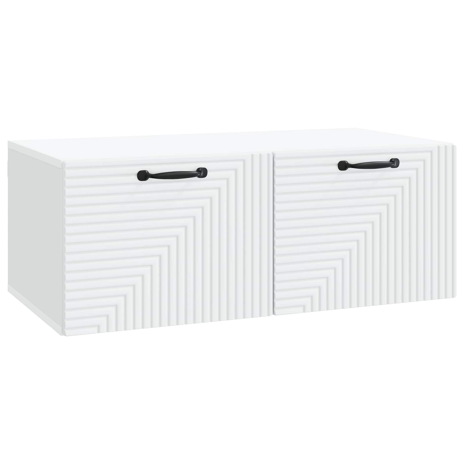 Wandmontierter TV-Schrank Weiß 78,5 x 41 x 30 cm Holzwerkstoff