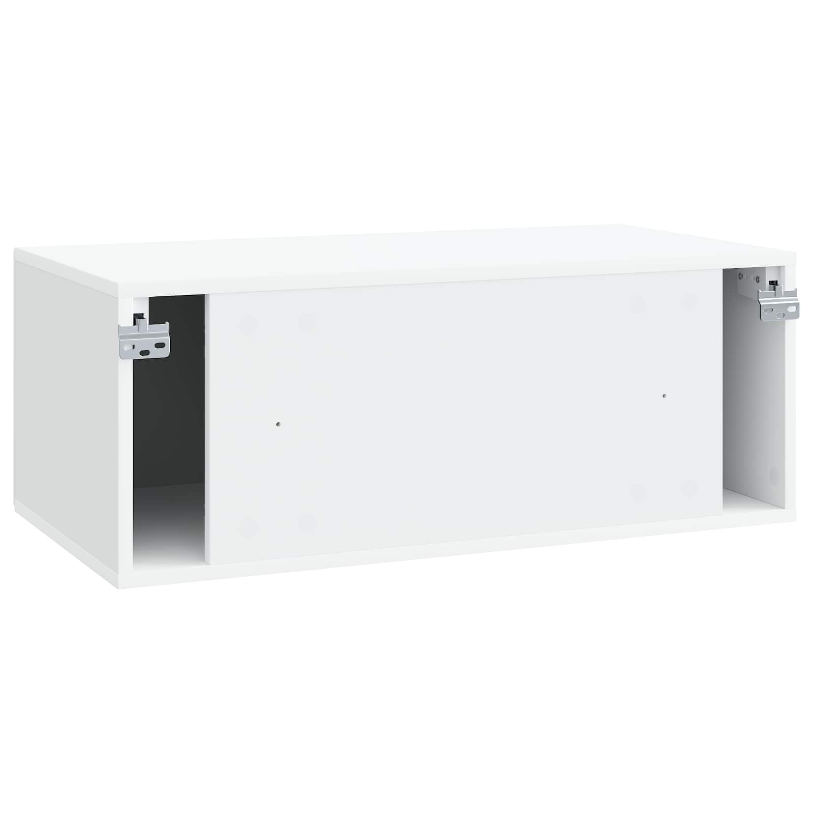 Wandmontierter TV-Schrank Weiß 78,5 x 41 x 30 cm Holzwerkstoff
