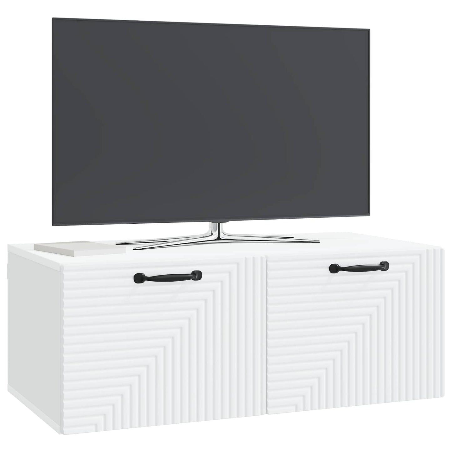 Wandmontierter TV-Schrank Weiß 78,5 x 41 x 30 cm Holzwerkstoff