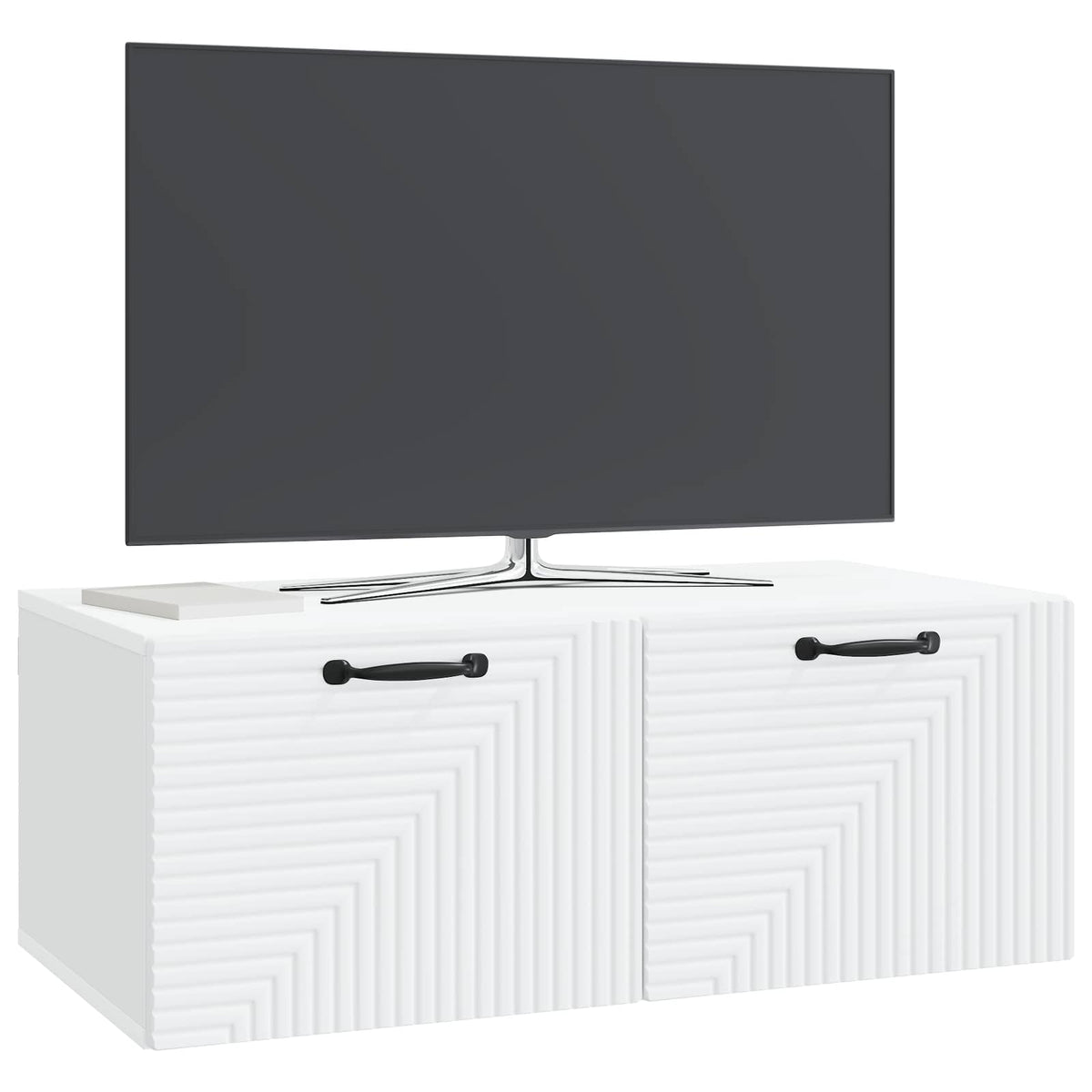 Wandmontierter TV-Schrank Weiß 78,5 x 41 x 30 cm Holzwerkstoff