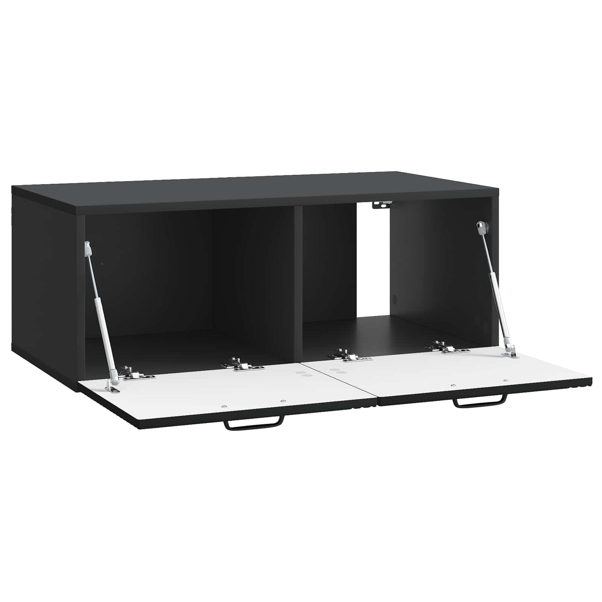 Wandmontierter TV-Schrank Schwarz 78,5 x 41 x 30 cm