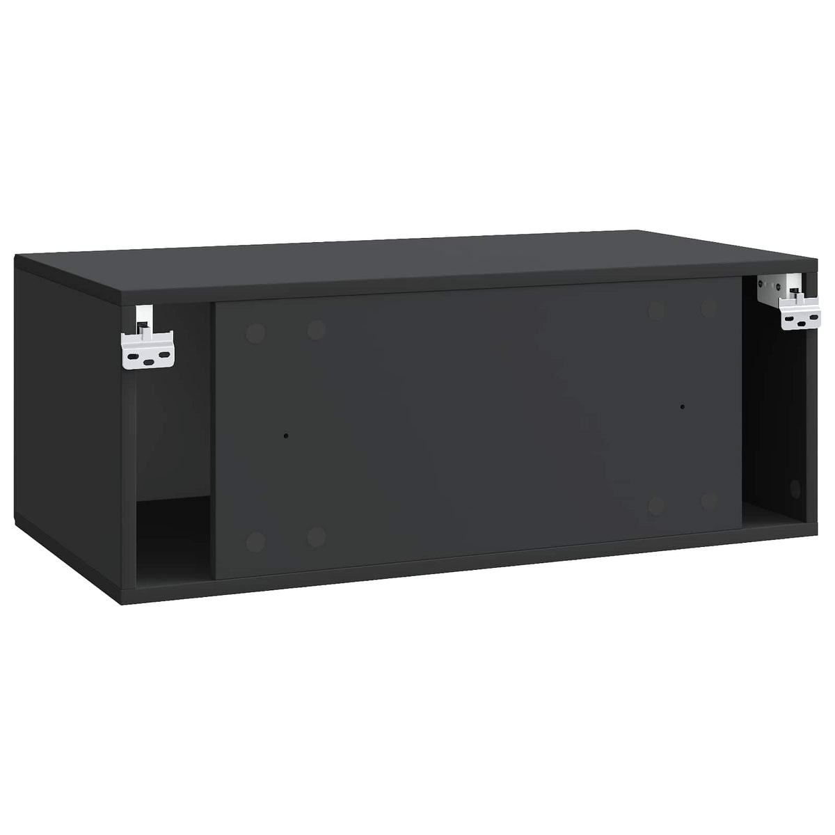 Wandmontierter TV-Schrank Schwarz 78,5 x 41 x 30 cm