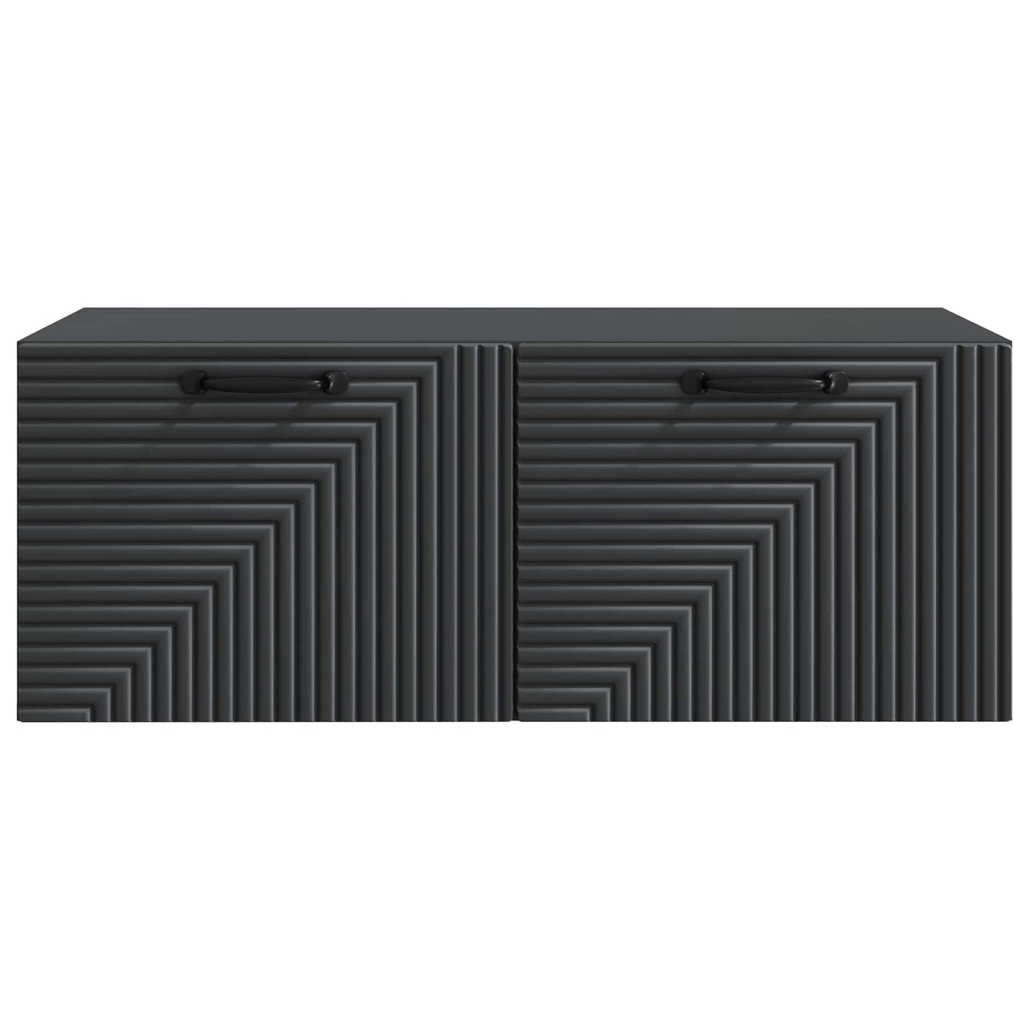 Wandmontierter TV-Schrank Schwarz 78,5 x 41 x 30 cm