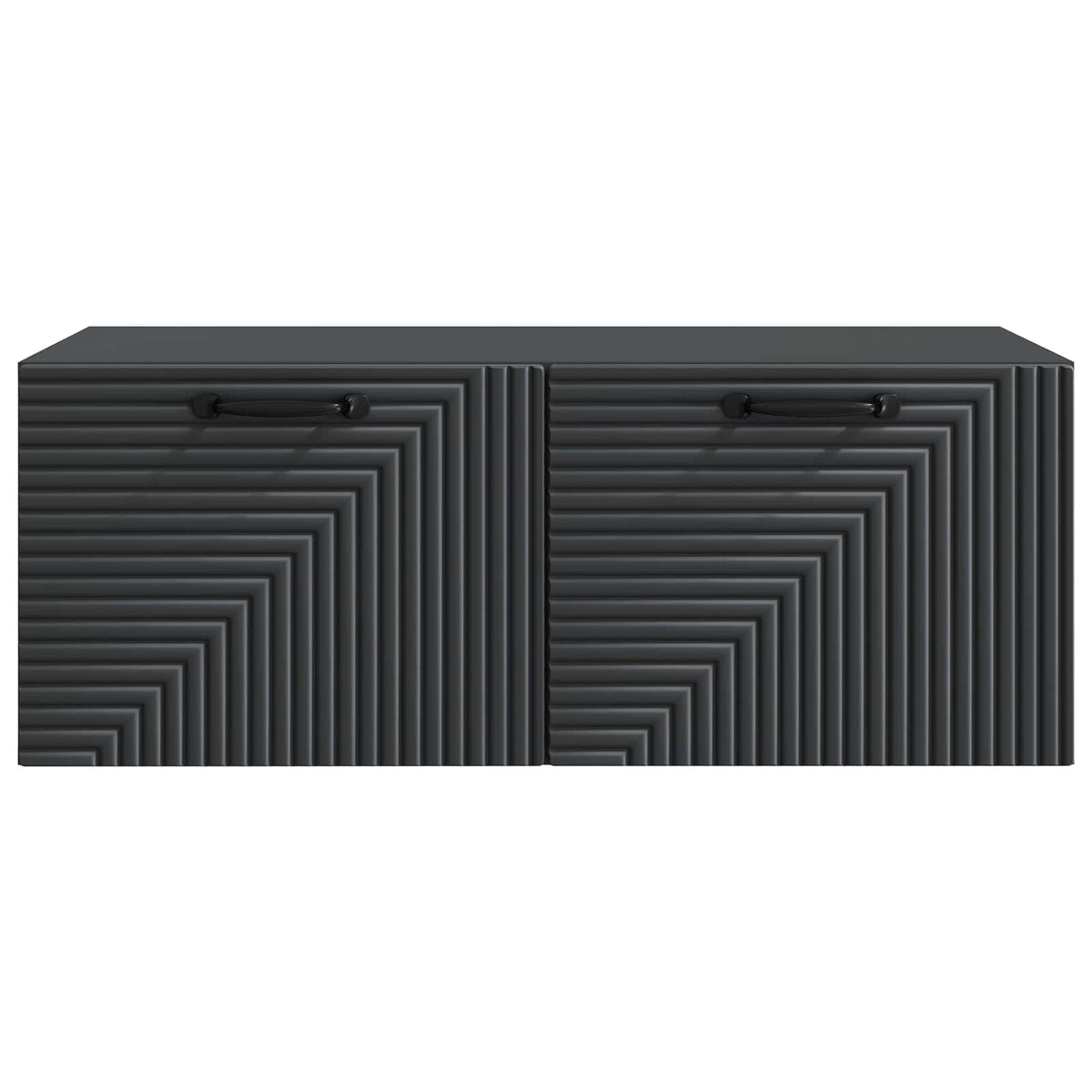 Wandmontierter TV-Schrank Schwarz 78,5 x 41 x 30 cm