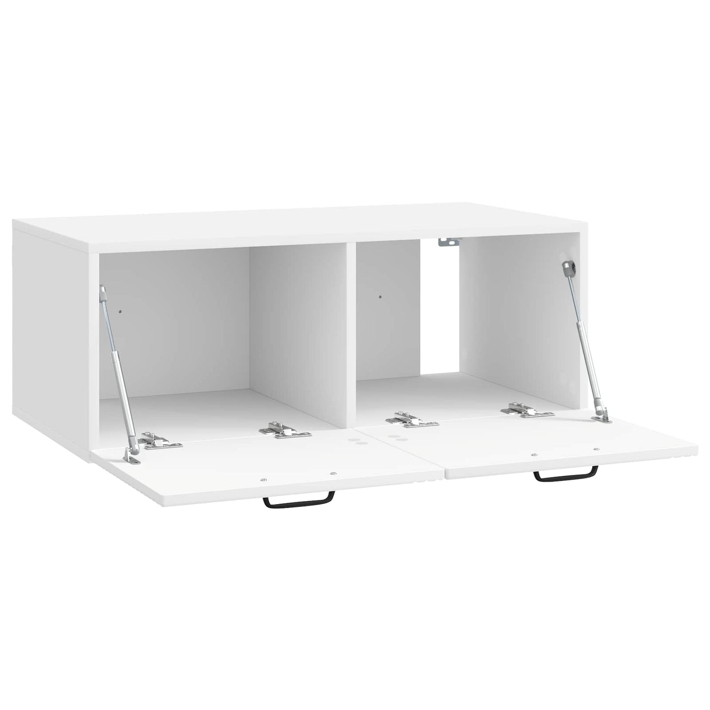 Wandmontierter TV-Schrank Hochglanz Weiß 78,5 x 41 x 30 cm